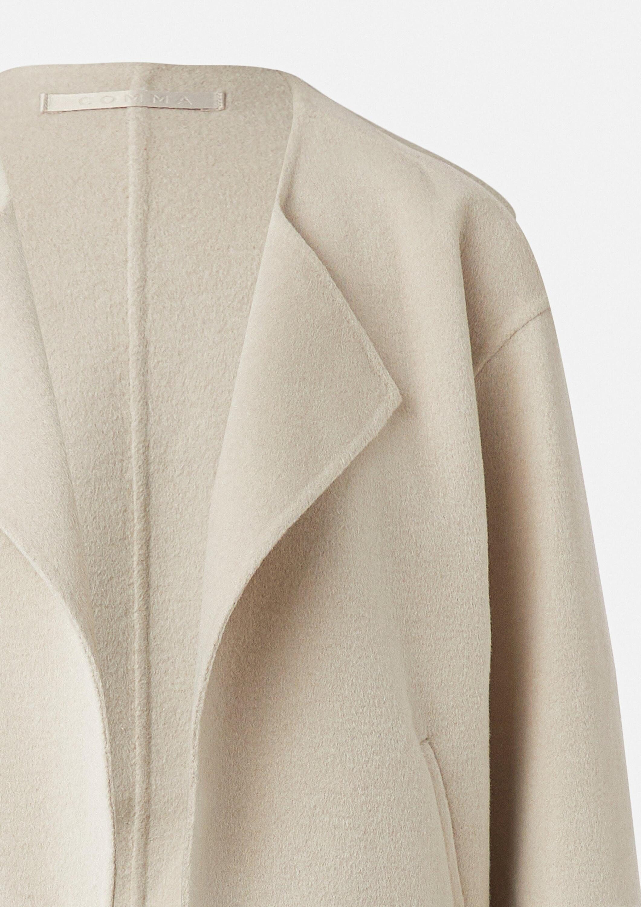 comma Funktionsjacke Outdoor-Jacke Offene Doubleface-Jacke mit Rippbündchen am Rücken