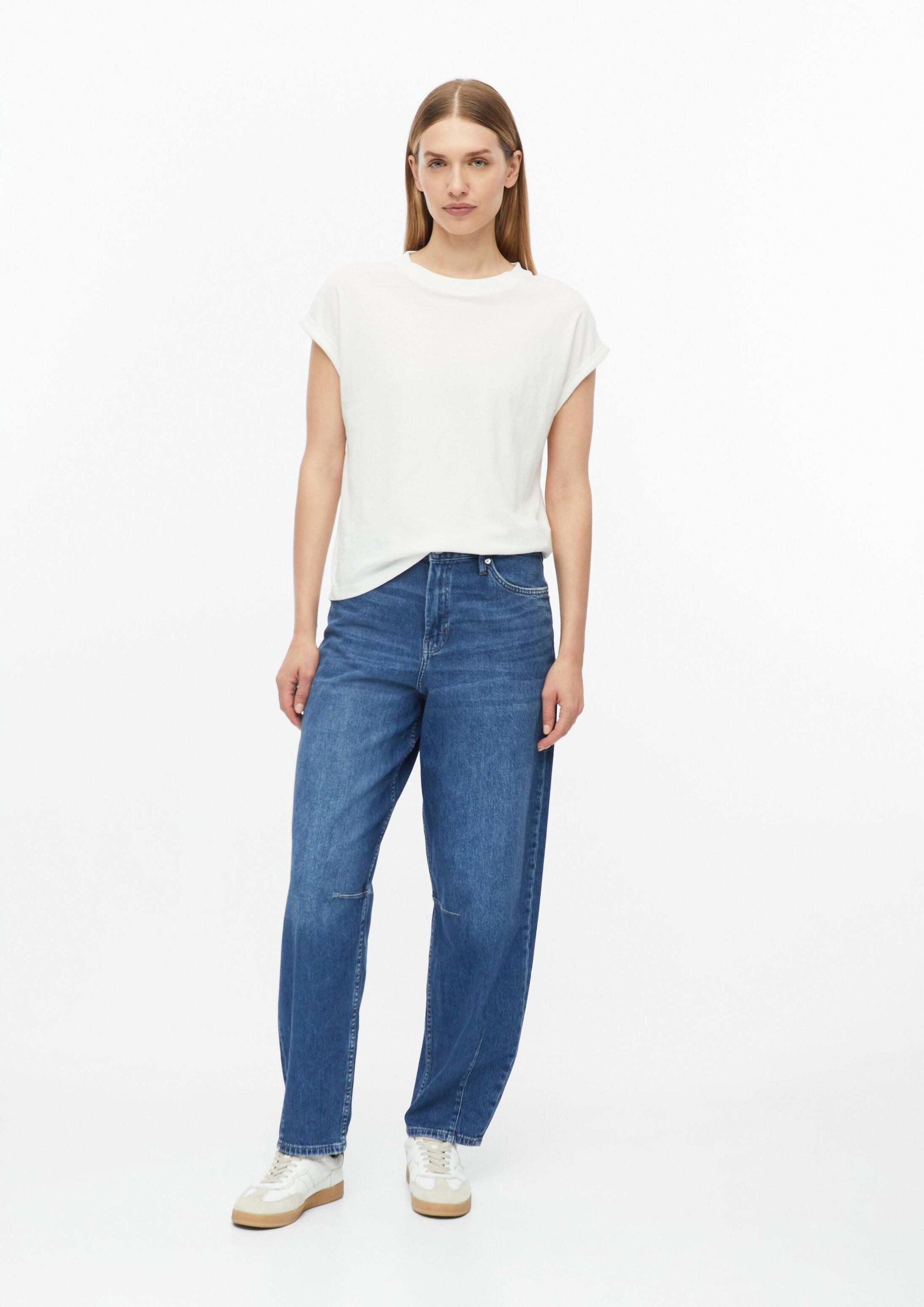 s.Oliver Weite Jeans Jeans-Hose Ankle-Jeans / Regular Fit / High Rise / Barrel Leg