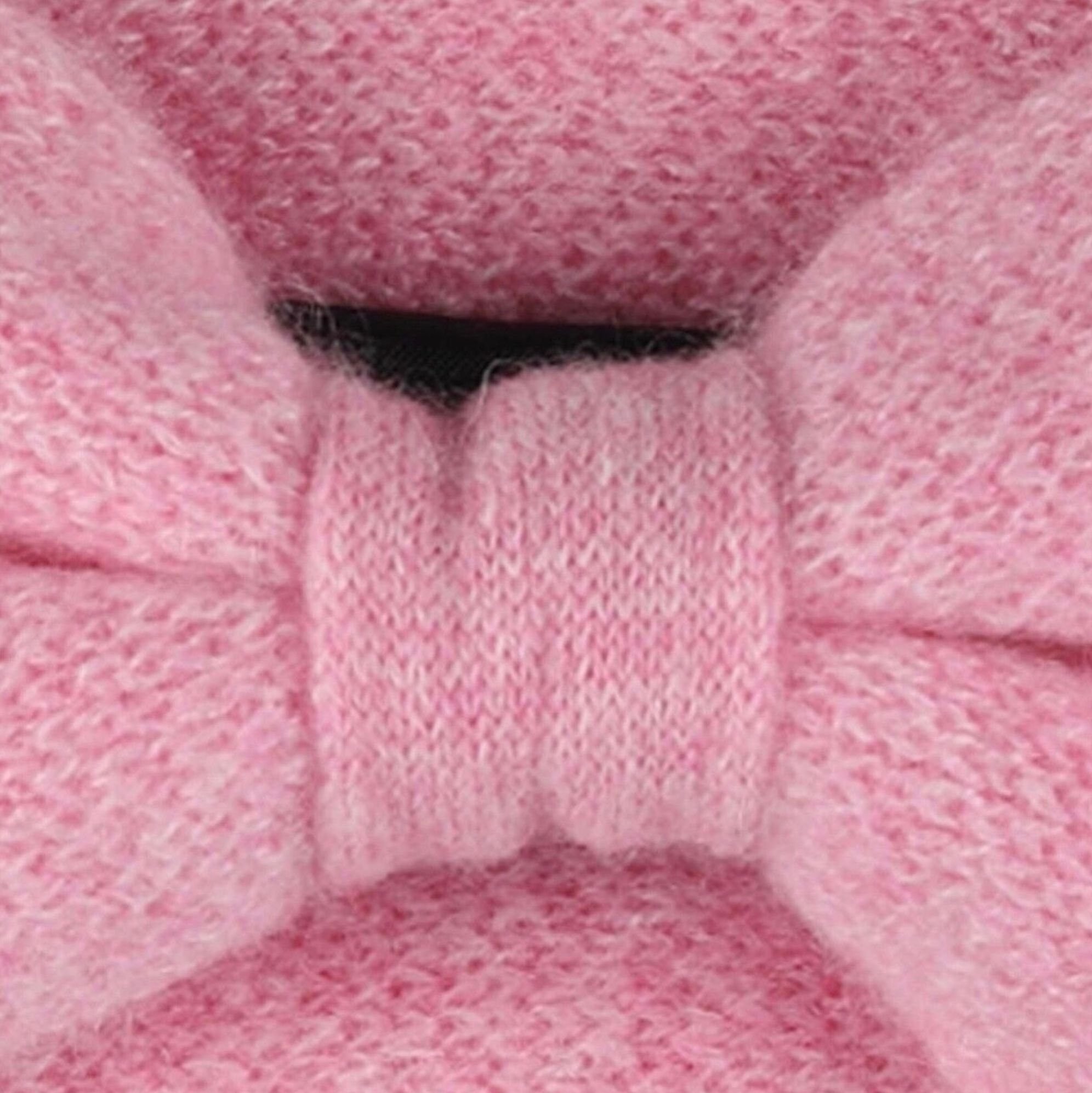 Kaschmir pink melange Zwillingsherz % mit Stirnband Stirnband Knoten Knoten aus Zwillingsherz 100 Damen