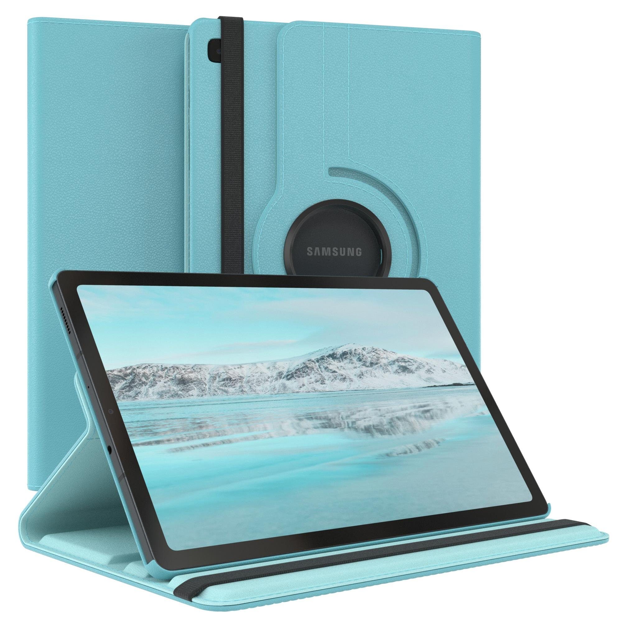 EAZY CASE Tablet-Hülle Rotation Case für Samsung Galaxy Tab S6 Lite 10,4 Zoll, Schutzasche für Tablets Flipcase Hülle Kratzschutz Displayschutz Blau