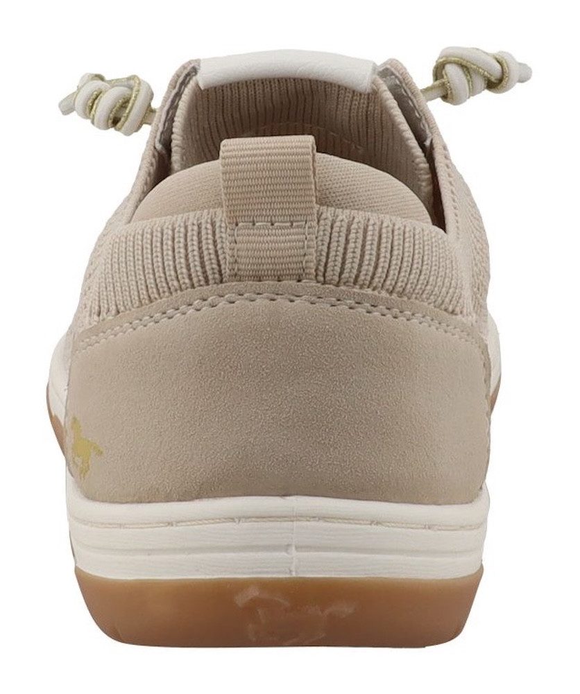 Mustang Shoes Sue Slip-On Sneaker Freizeitschuh, Halbschuh, Slipper mit Logoschriftzügen