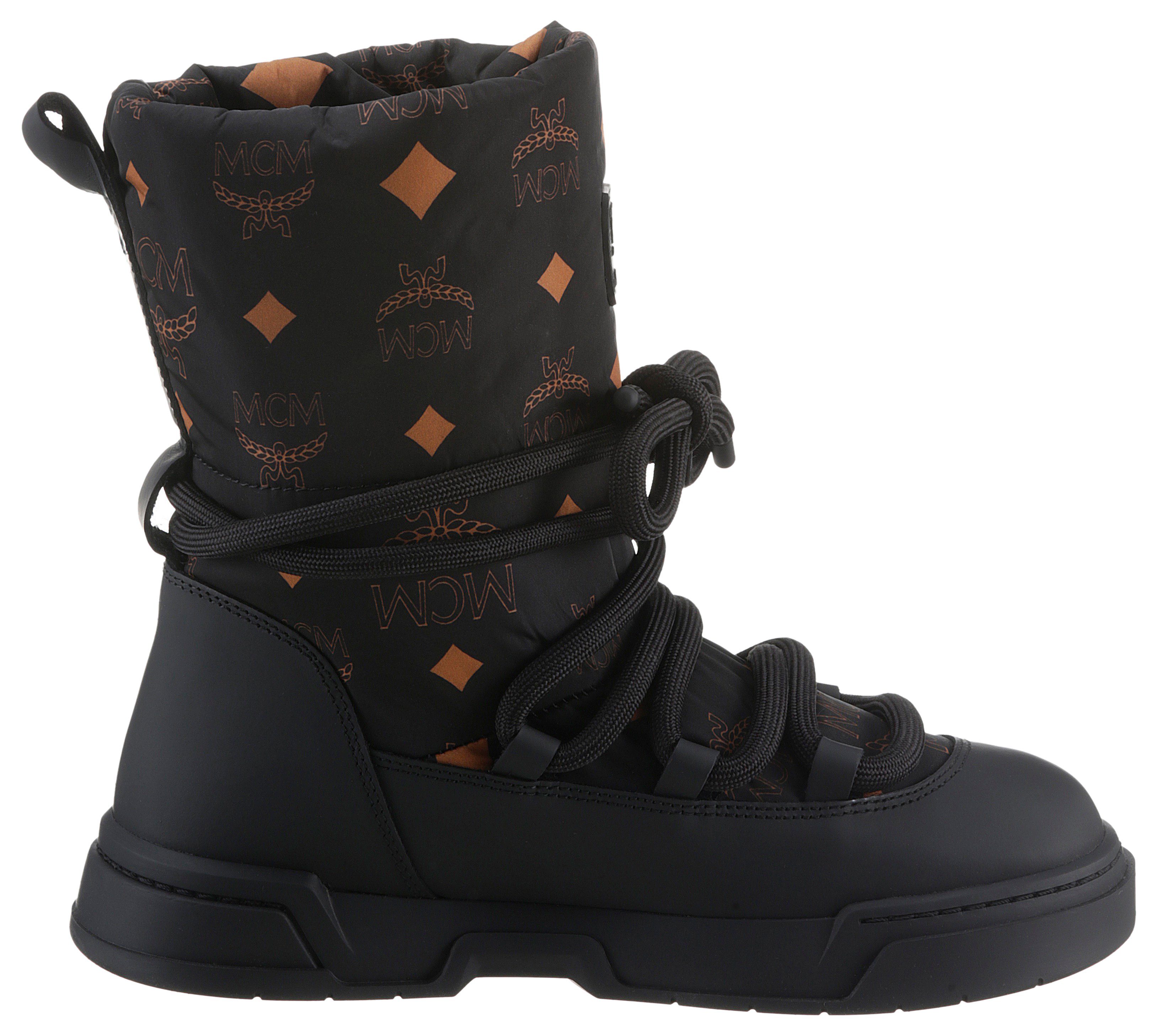 Monogramm-Print Schnürboots SKYWARD BOOTS MCM ANKLE mit