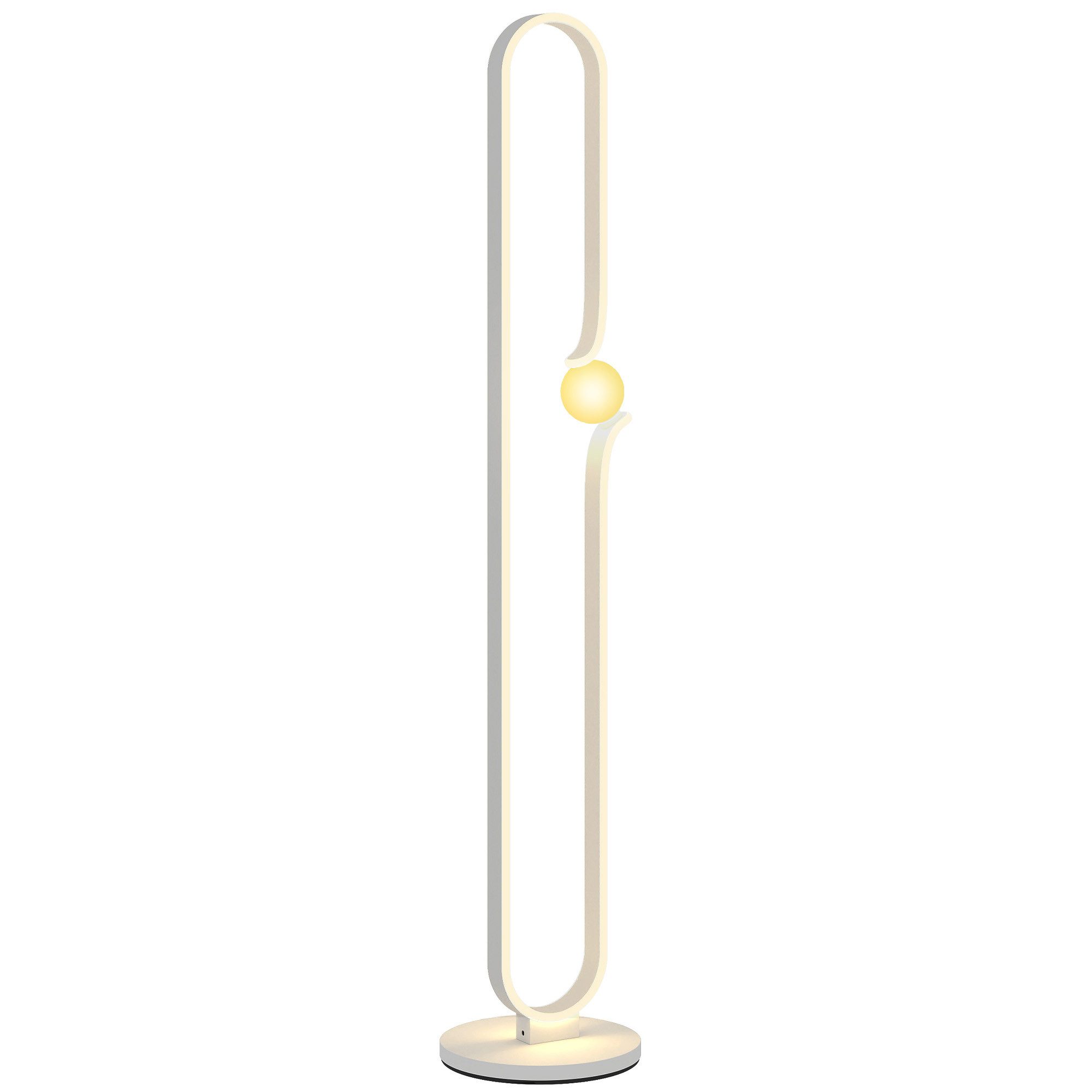 HOMCOM Stehlampe LED Dimmbar Stehlampe, Standleuchte günstig online kaufen