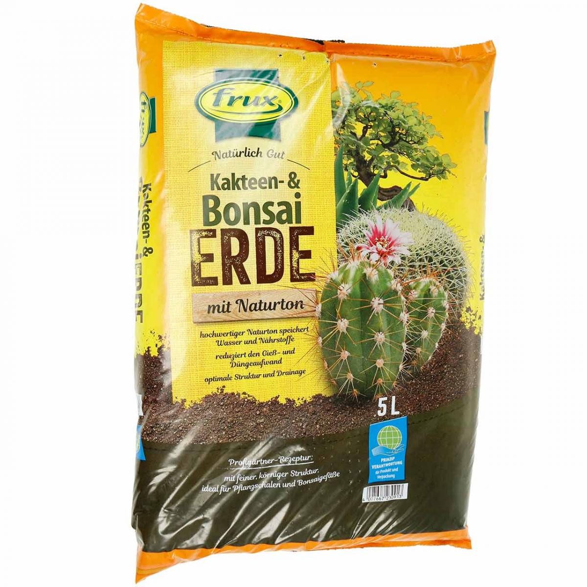 frux® Blumenerde Perfekte Erde für Kakteen und Bonsai ideal für Zimmerpflanzen