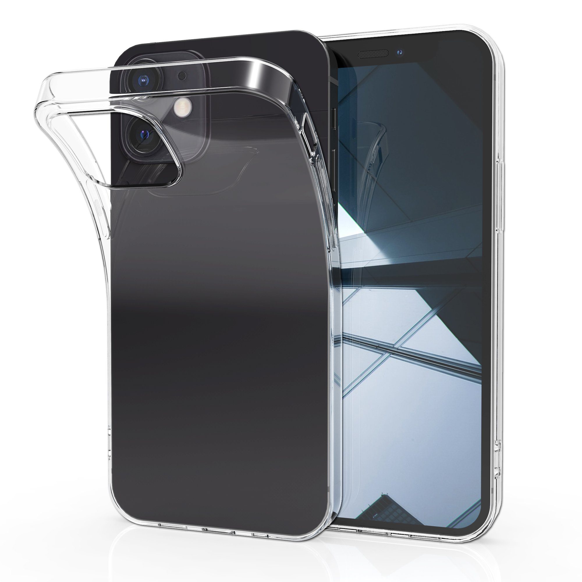 kwmobile Handyhülle Hülle für Apple iPhone 12 mini, Silikon Handyhülle transparent - Handy Case gummiert