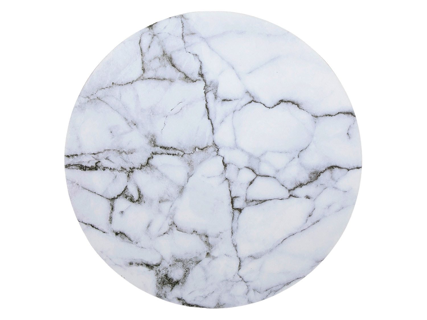 HIT Trading Узкие скатерти MARMIN, Ø 28 cm, Schwarz, Weiß, Kork, Kunststoff, (1-tlg), Marmoroptik