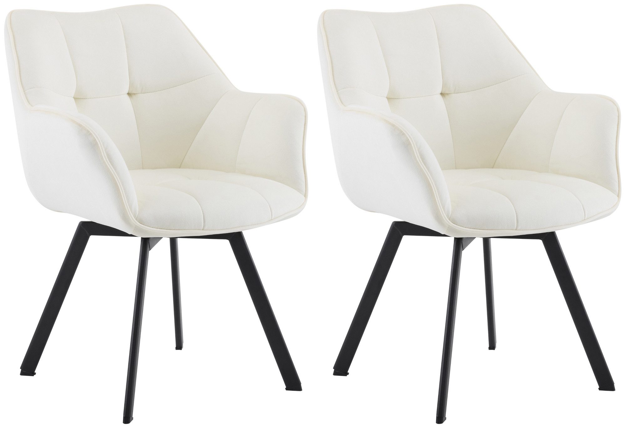 CLP Esszimmerstuhl Jordi (2er Set, 2 St), Metallgestell drehbar, bis 150 kg günstig online kaufen