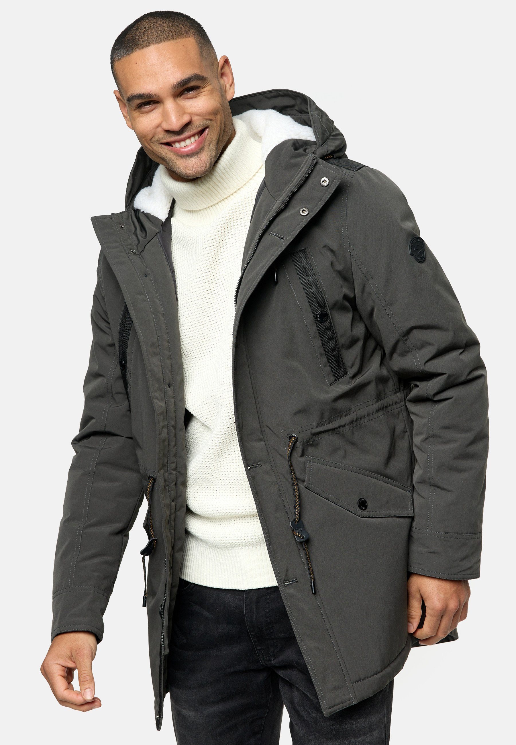 Indicode Parka Raven INBenicio