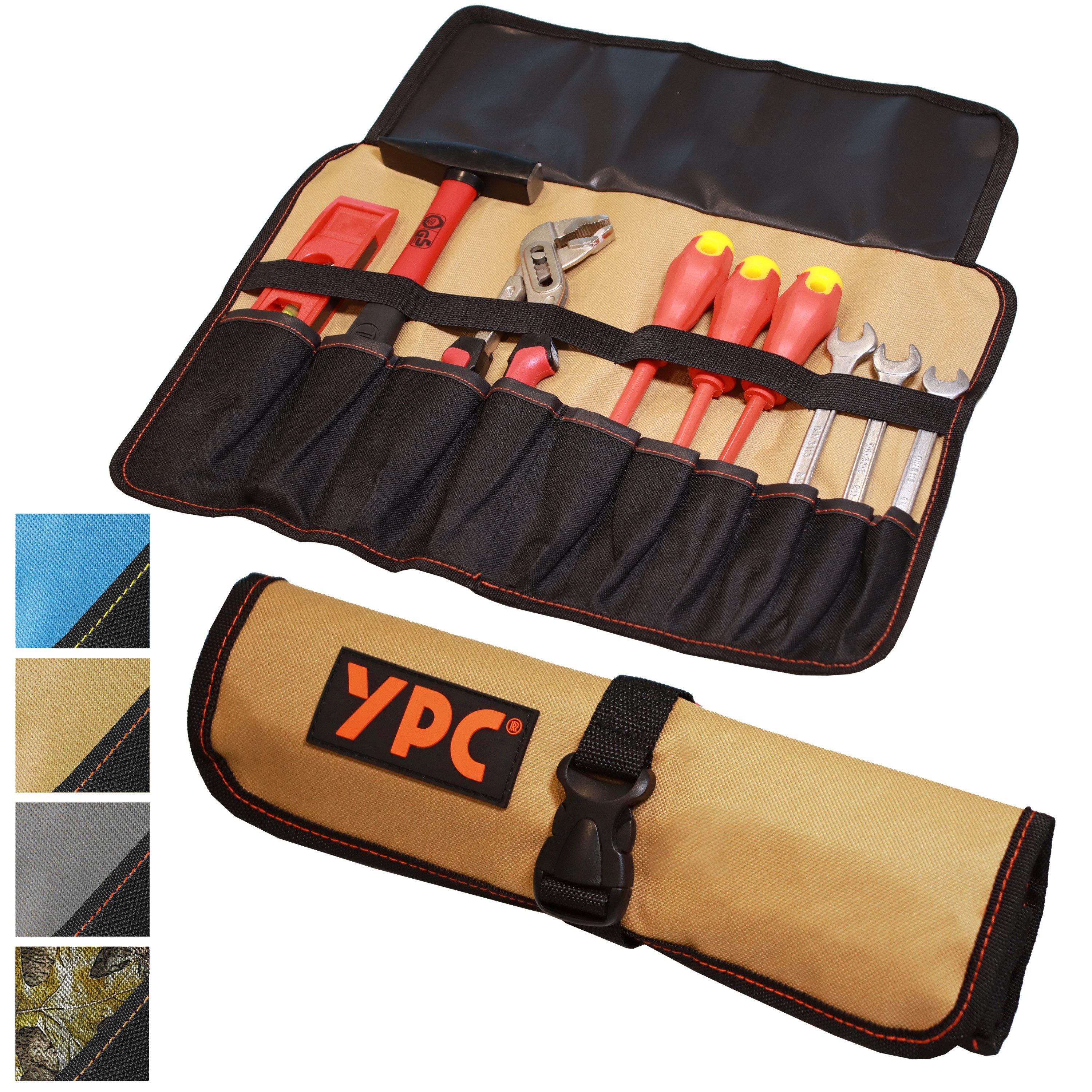 YPC Werkzeugtasche "VarioRoll L" Werkzeug Rolltasche 45x32cm, reißfest, robust, wasserabweisend, stabil, modern