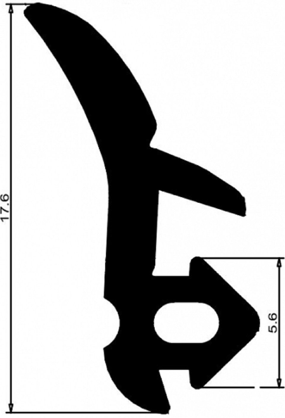 Einfach Dichtungen Dichtband Rahmendichtung 5m I Farbe Schwarz ► Langlebig und wartungsfrei