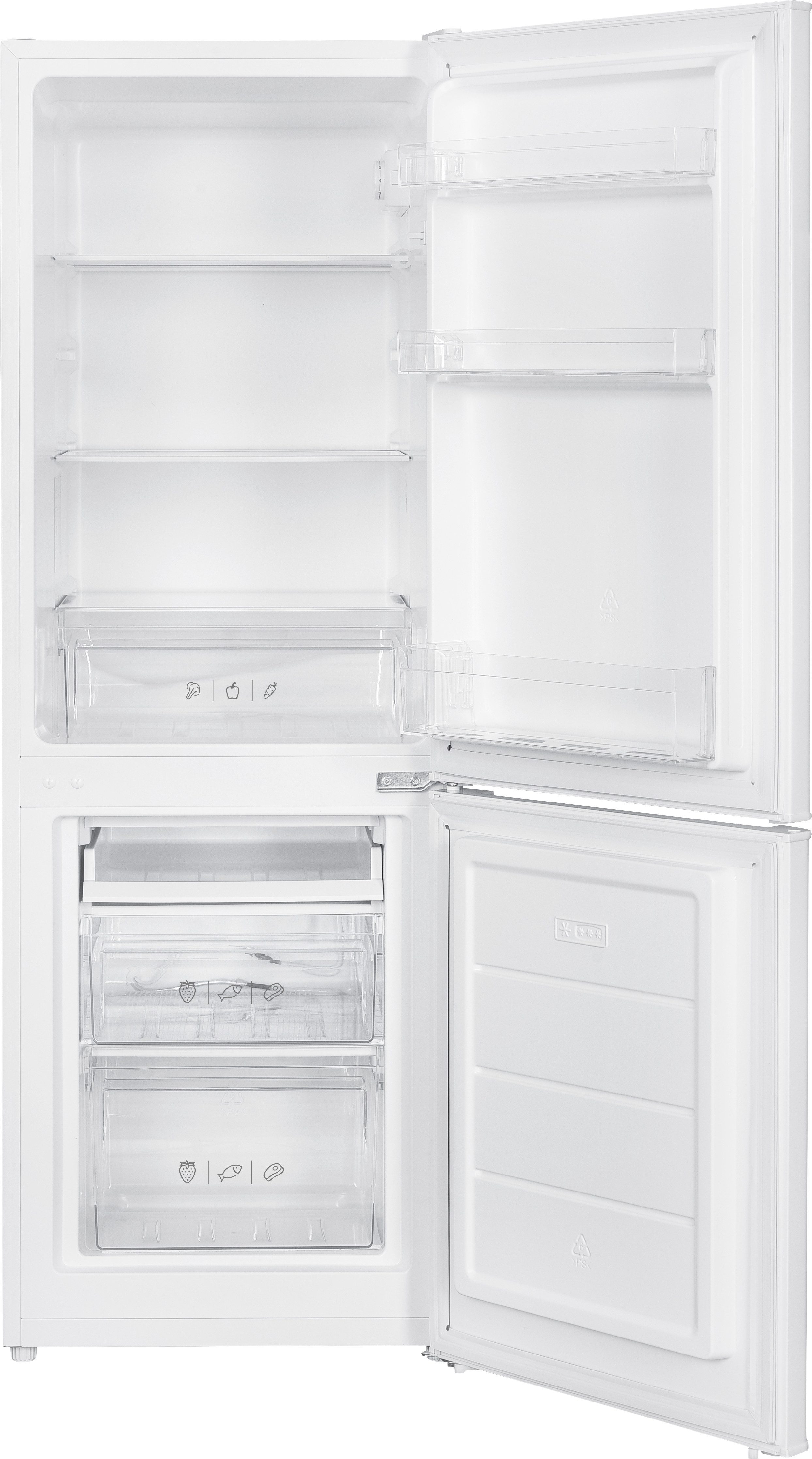 Amica Kühl-/Gefrierkombination KGC 384 115 W, 143 cm hoch, 50 cm breit, Kompakt gebaut, groß im Nutzen – perfekt für Apartments