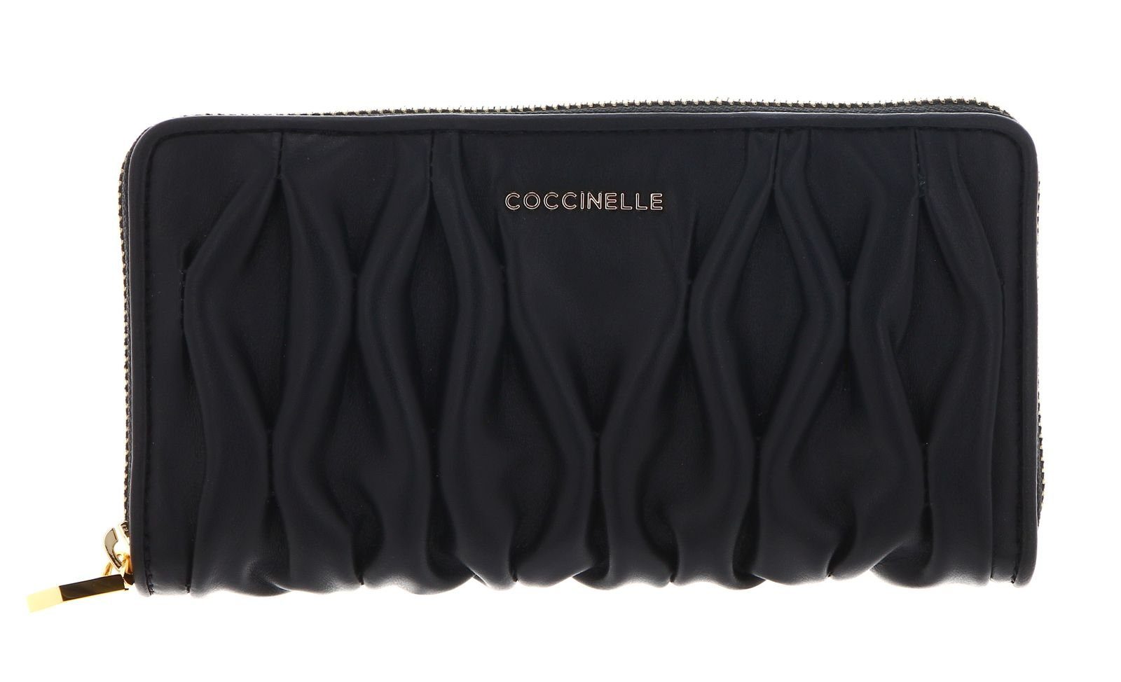COCCINELLE Geldbörse Metallic Goodie, aus echtem Rindsleder