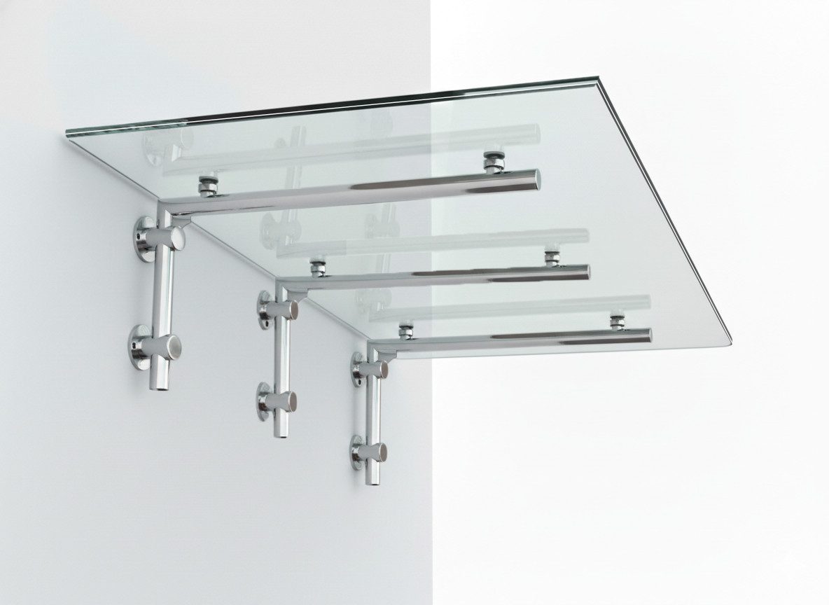 Glaszentrum Hagen Vordach Glaszentrum Hagen 230x90 cm Glasvordach Klar V2A-L