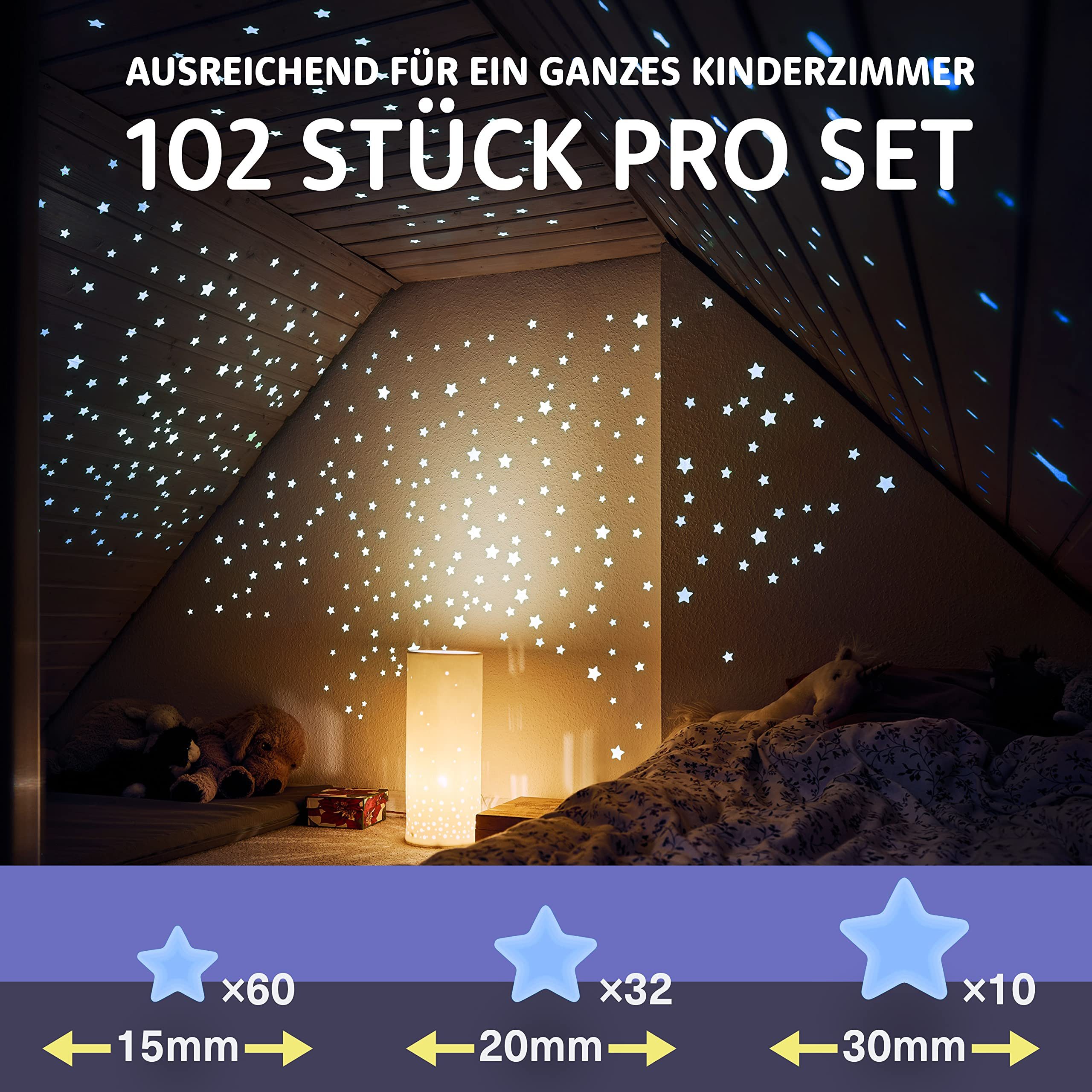lilimaus Wandsticker Leuchtsterne für Kinderzimmer - günstig online kaufen