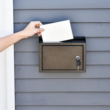 HOMCOM Briefkasten Briefkasten mit Sicherheitsschloss