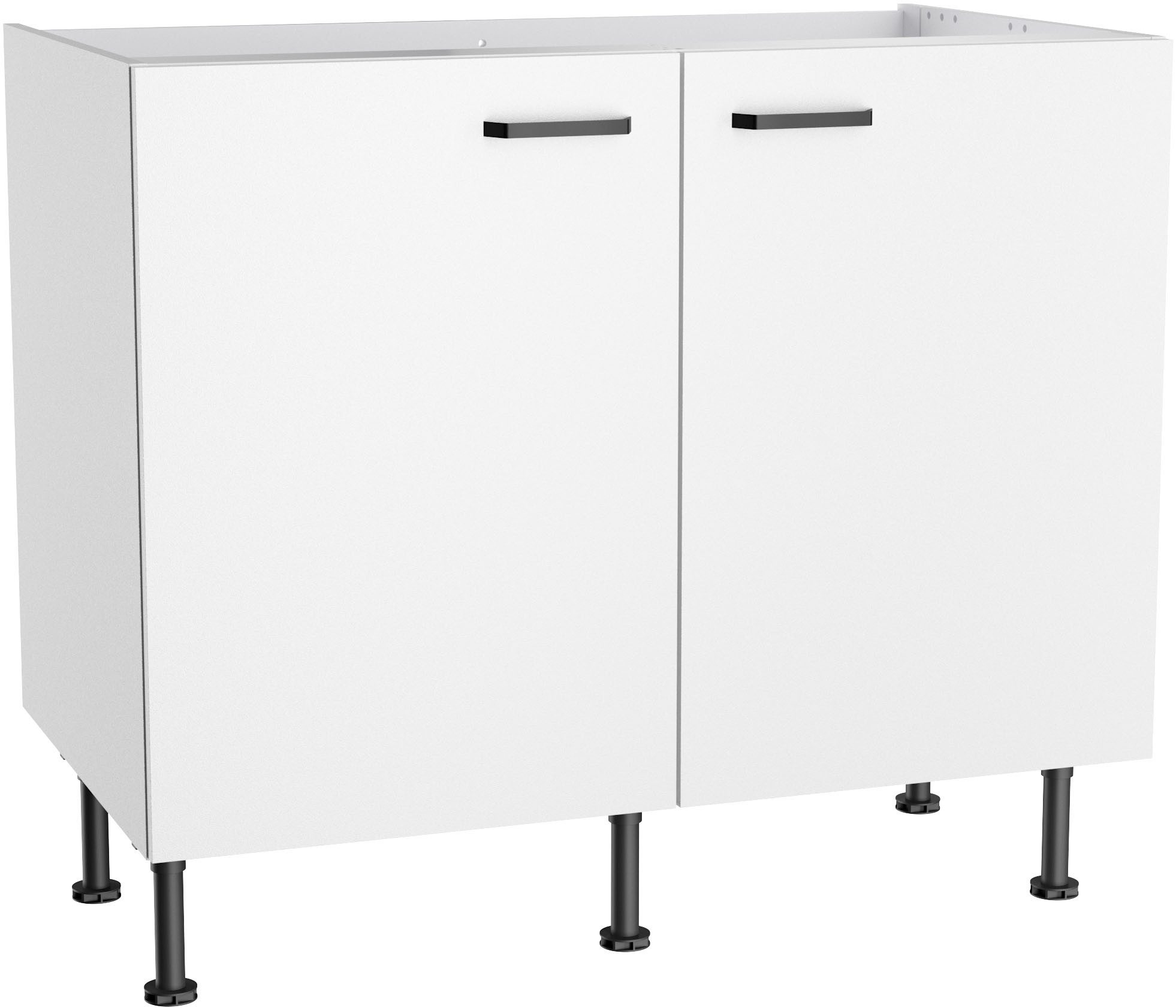 KOCHSTATION Spülenschrank KS-Paula 100 cm breit, 87 cm hoch, mit 1 Tür