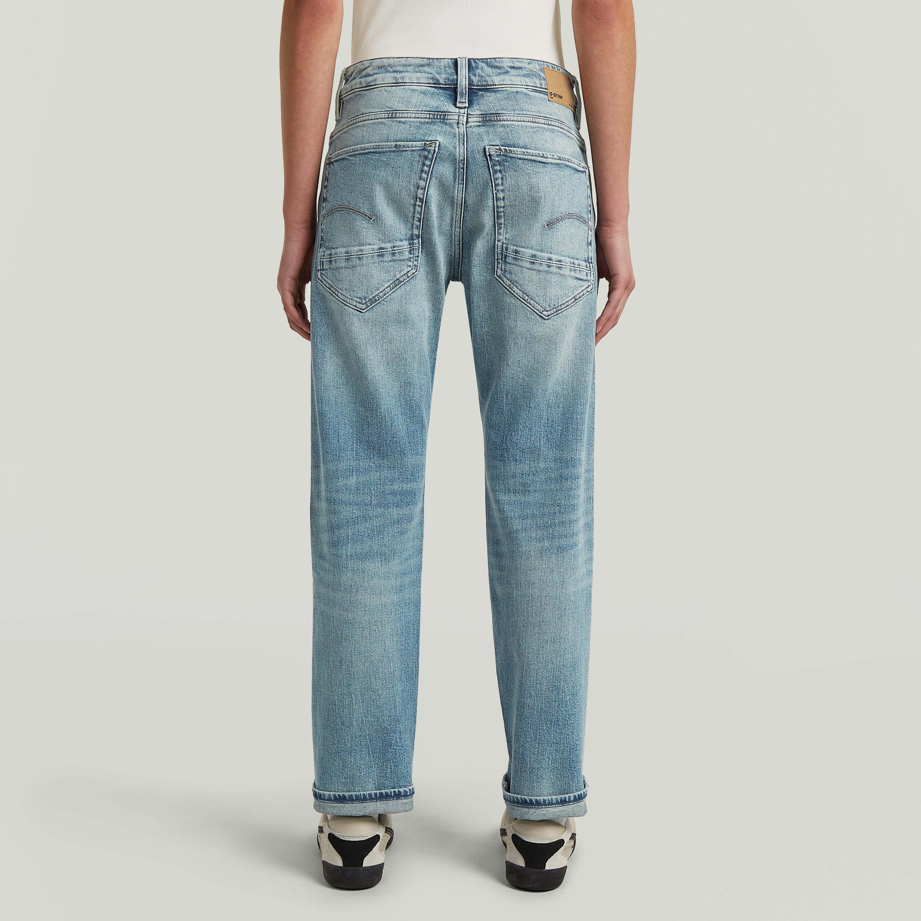 G-STAR Relax-fit-Jeans Loux Boyfriend Wmn mit umgeschlagenem Saum, niedrige Bundhöhe