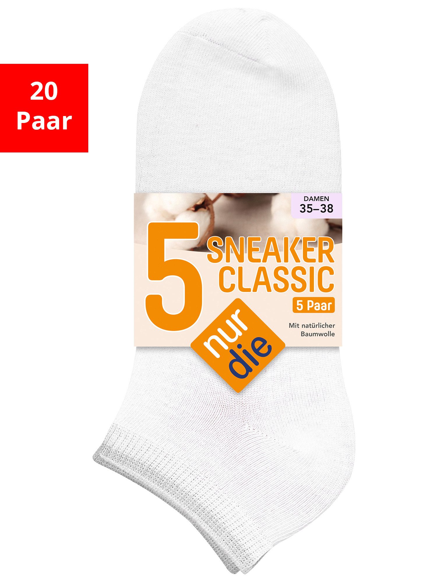 Nur Die Sneakersocken Classic (20-Paar)