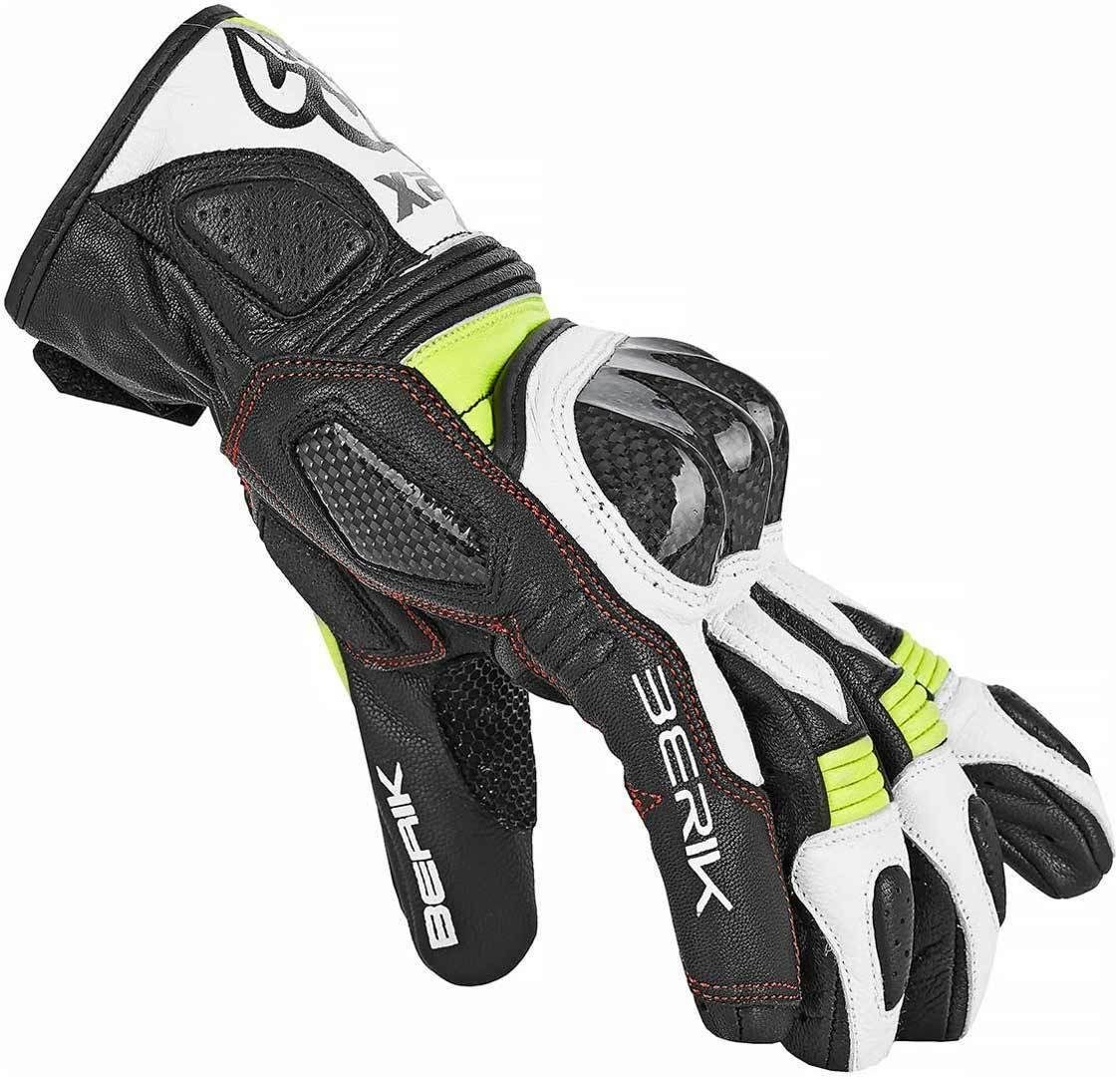 Berik Motorradhandschuhe Motorradhandschuhe NexG Black/White/Yellow