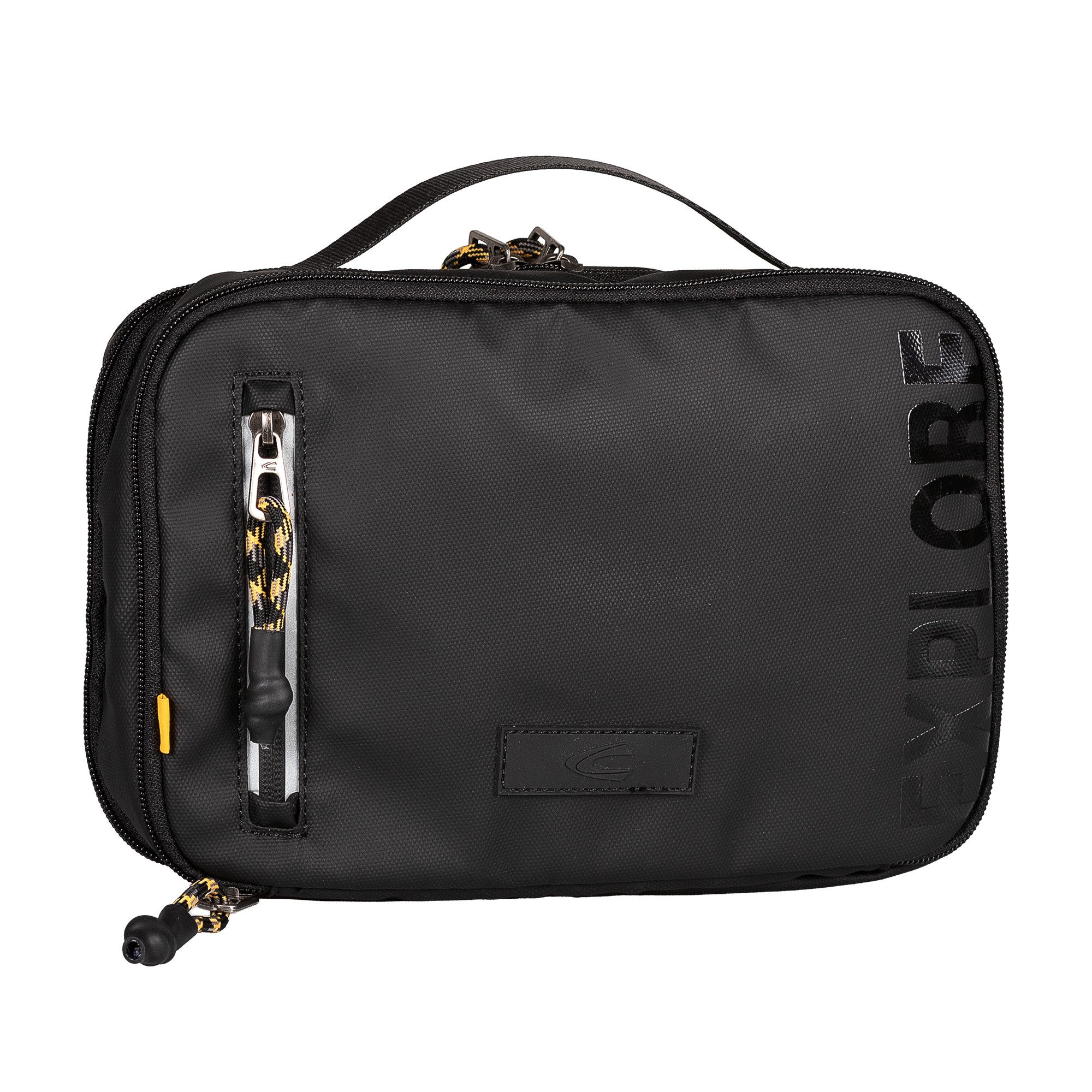camel active Kulturbeutel Explore, Unisex Kosmetiktasche mit reflektierende Reißverschlüsse