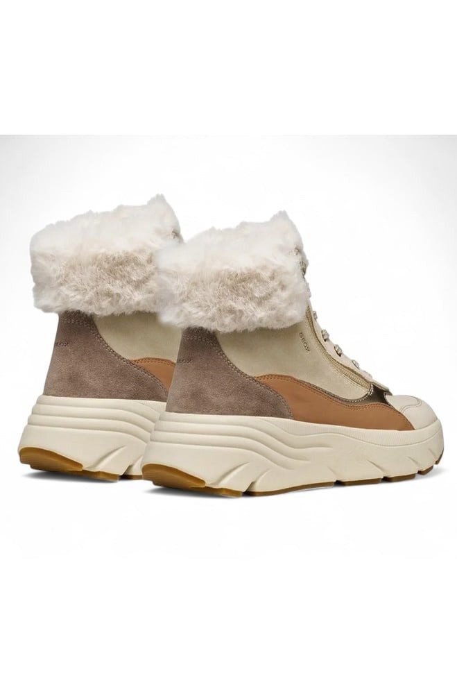 Geox Winterschuhe Diamanta B (Leder, mit seitlichen Reissverschluss) Winterstiefel