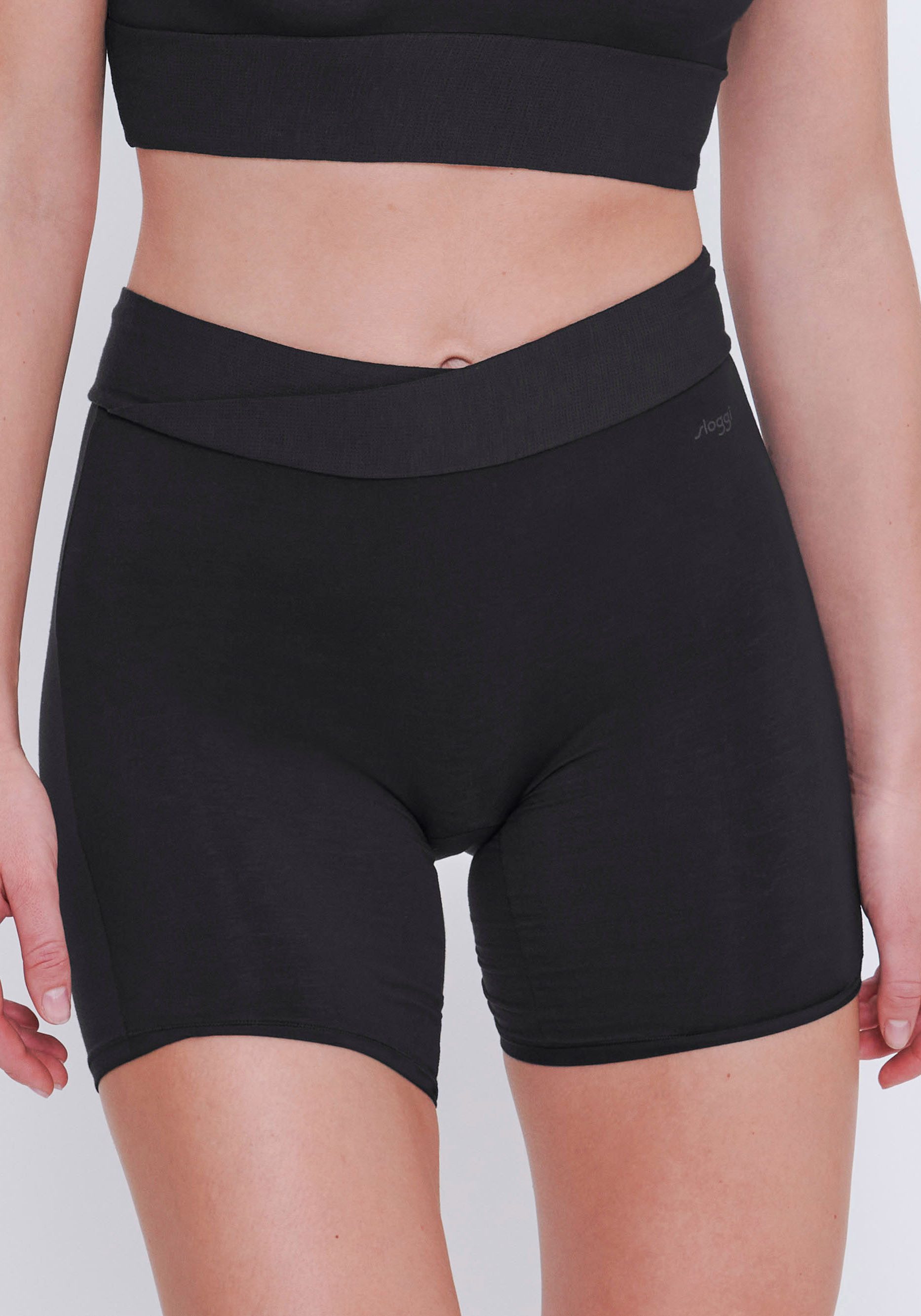 sloggi Lange Unterhose GO Allround One Size, bequemer Piqué-Strick-Bund, weich und atmungsaktiv