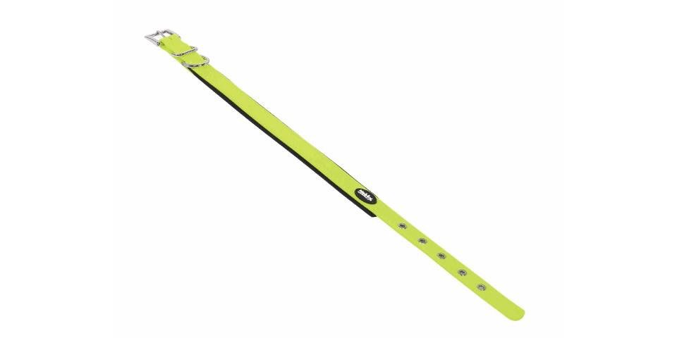 Nobby Hunde-Halsband Nobby Halsband Cover neongelb, Leder