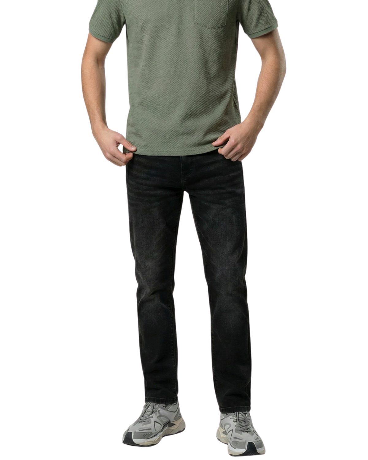 ONLY & SONS Regular-fit-Jeans used look, mit Reißverschluss