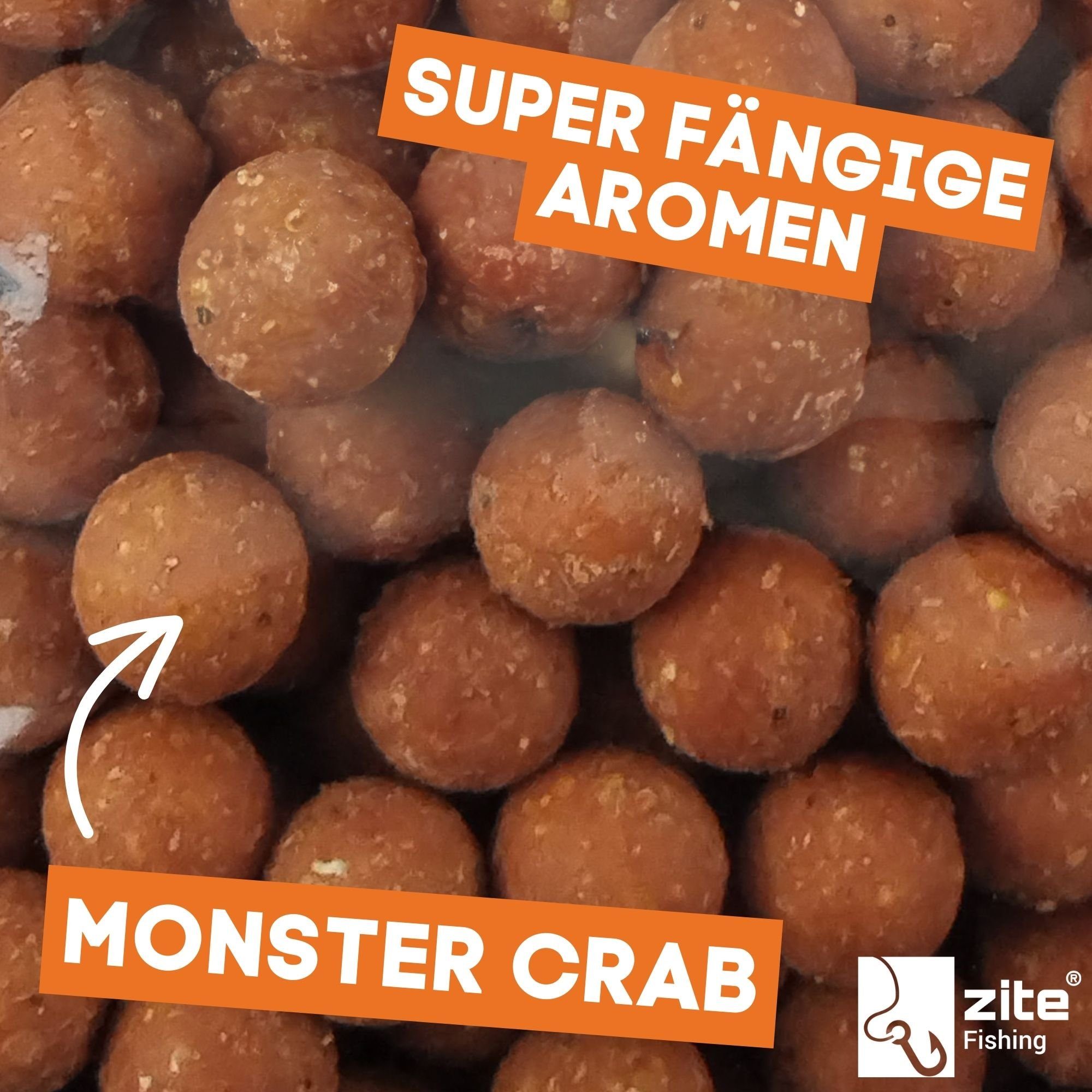 Crab Monster Futterboilies Viele Kunstköder Karpfenköder Aromen Zite - 3kg 18mm Karpfenangeln -