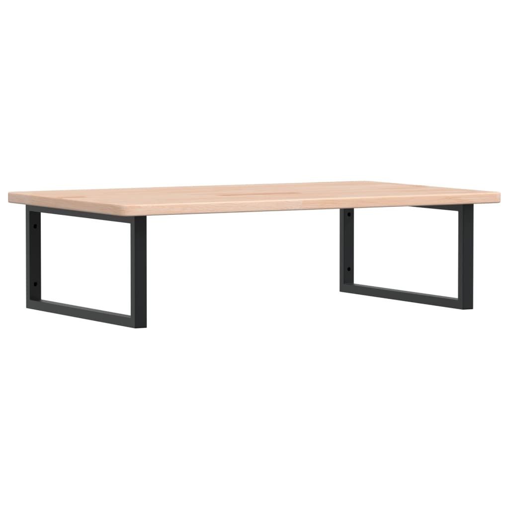 vidaXL Badezimmerspiegelschrank Waschtischplatte mit Halterung Stahl und Massivholz Eiche (1-St)