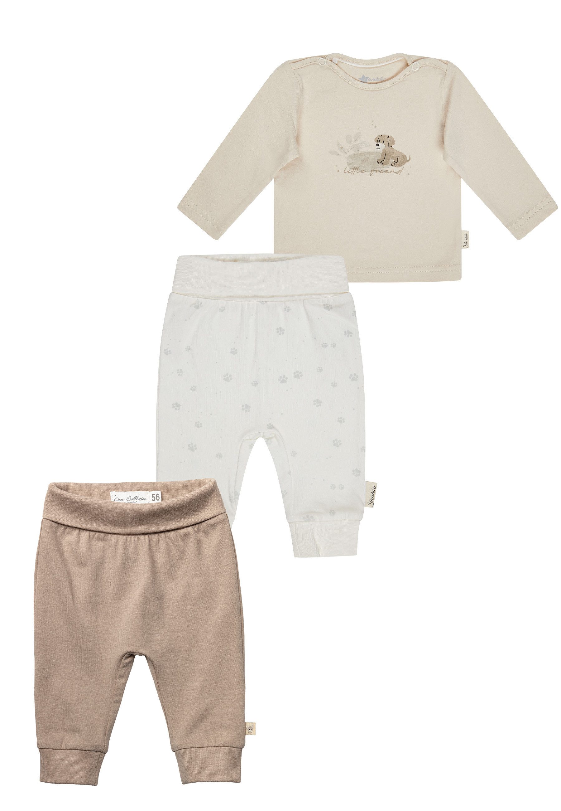 Sterntaler® Stoffhose Set Shirt und 2 Hosen (1-tlg)