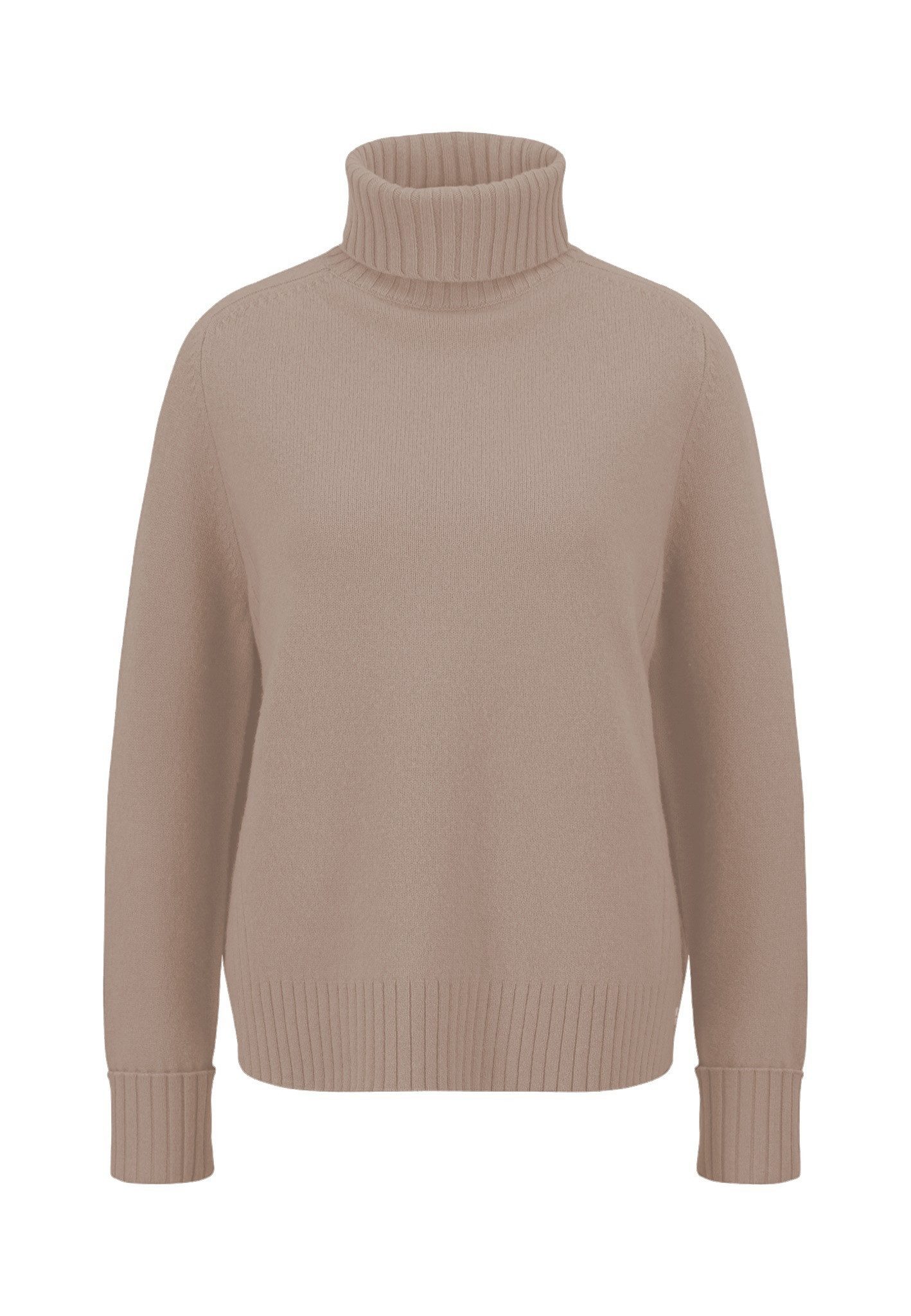 FYNCH-HATTON Rollkragenpullover mit gerippten Abschlüssen günstig online kaufen