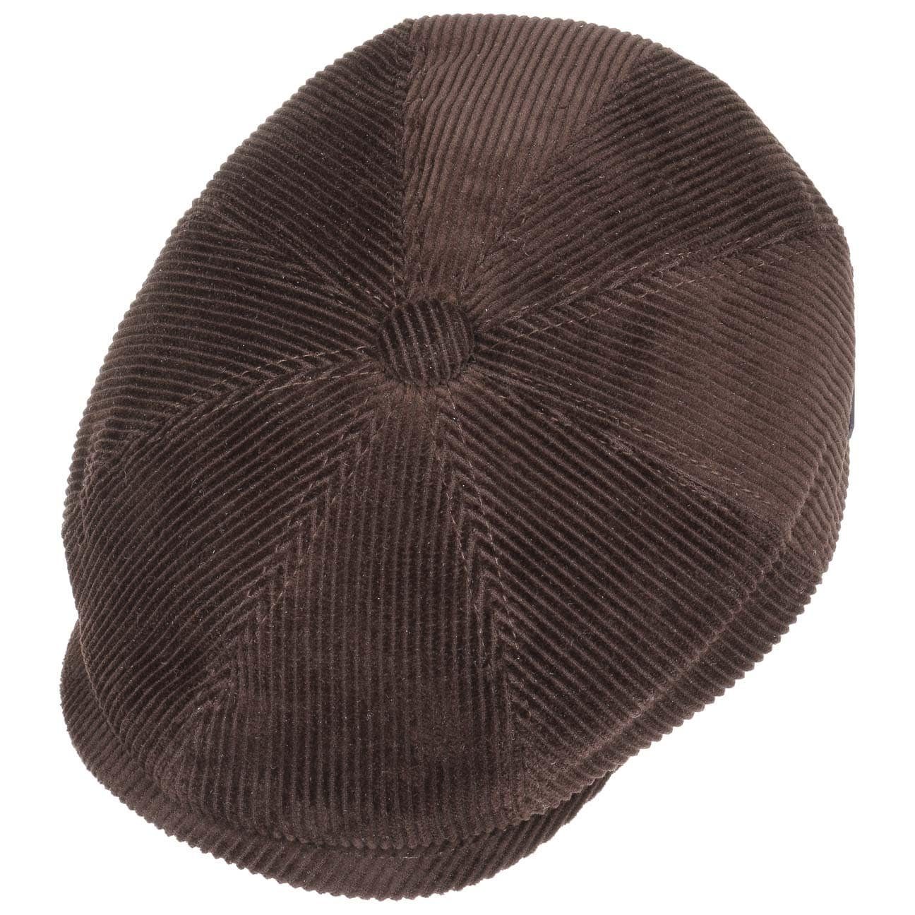 mit Lipodo Cap in Flat Made Schirm, Italy braun (1-St) Cordcap