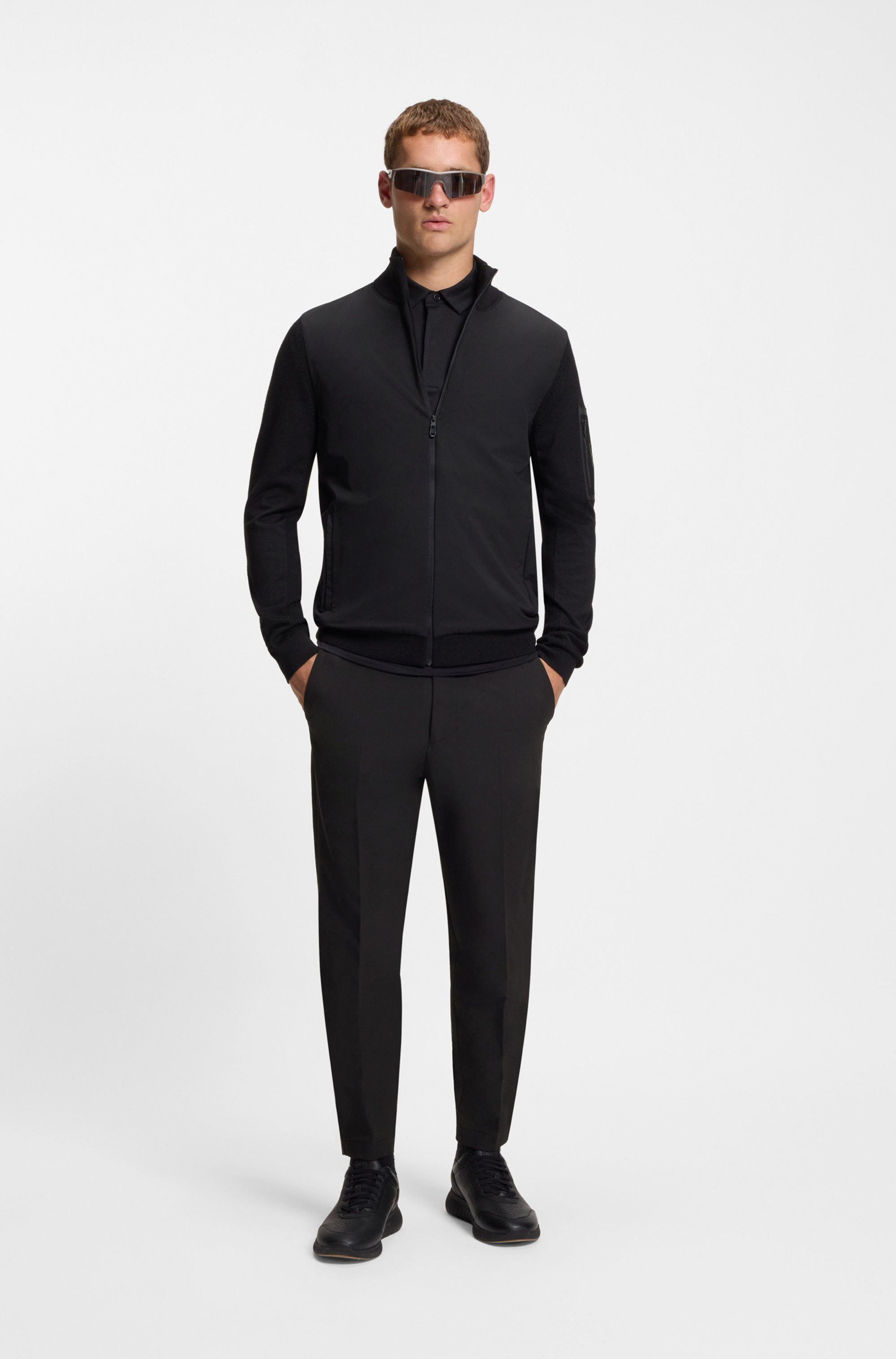 BOSS GREEN Webhose T Convert Elastischer Taillenbund und Kordelzug, Gürtelschlaufen Anzughose