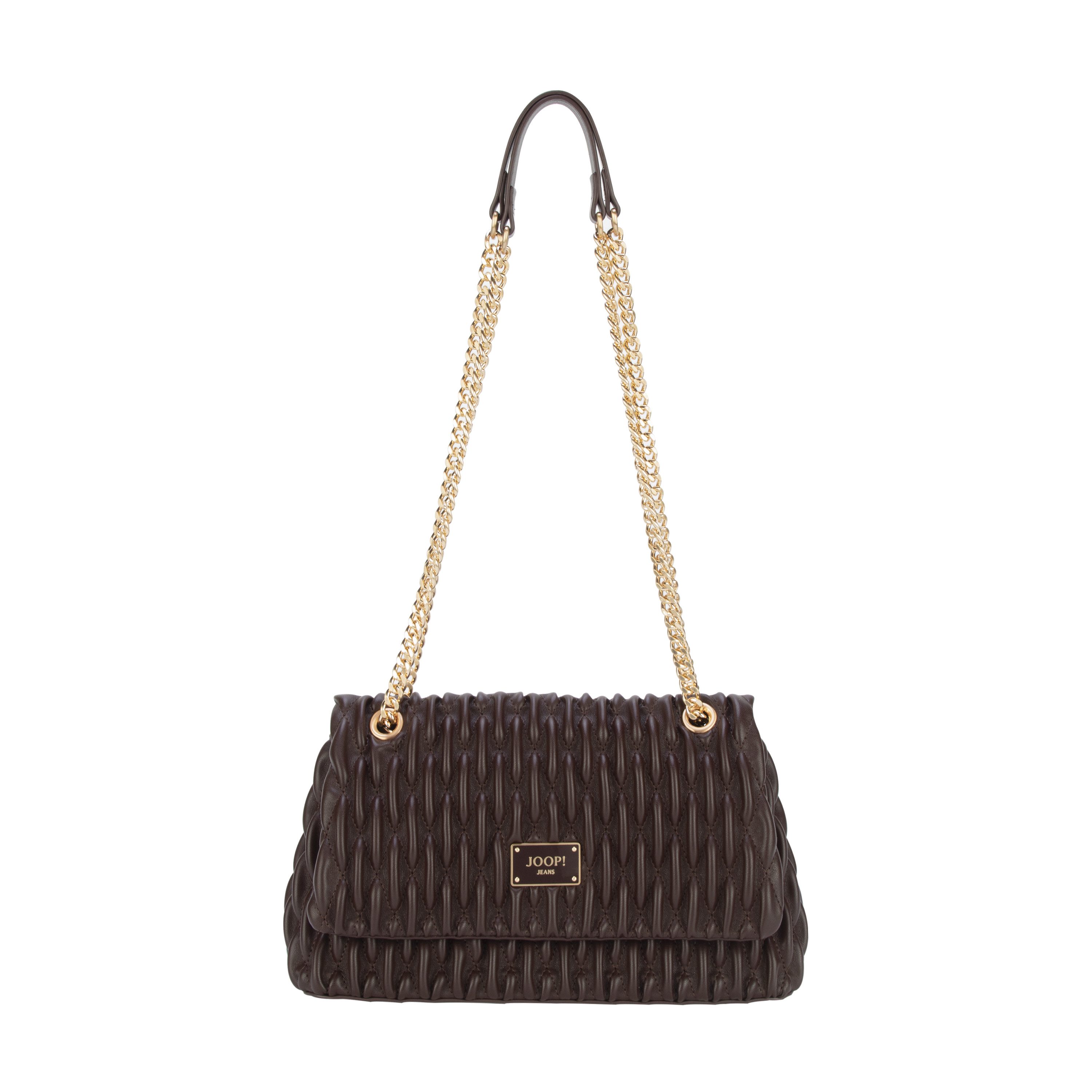Joop Jeans Schultertasche ruga emma shoulderbag shf, Damen Schultertasche mit Überschlag & Magnetverschluss