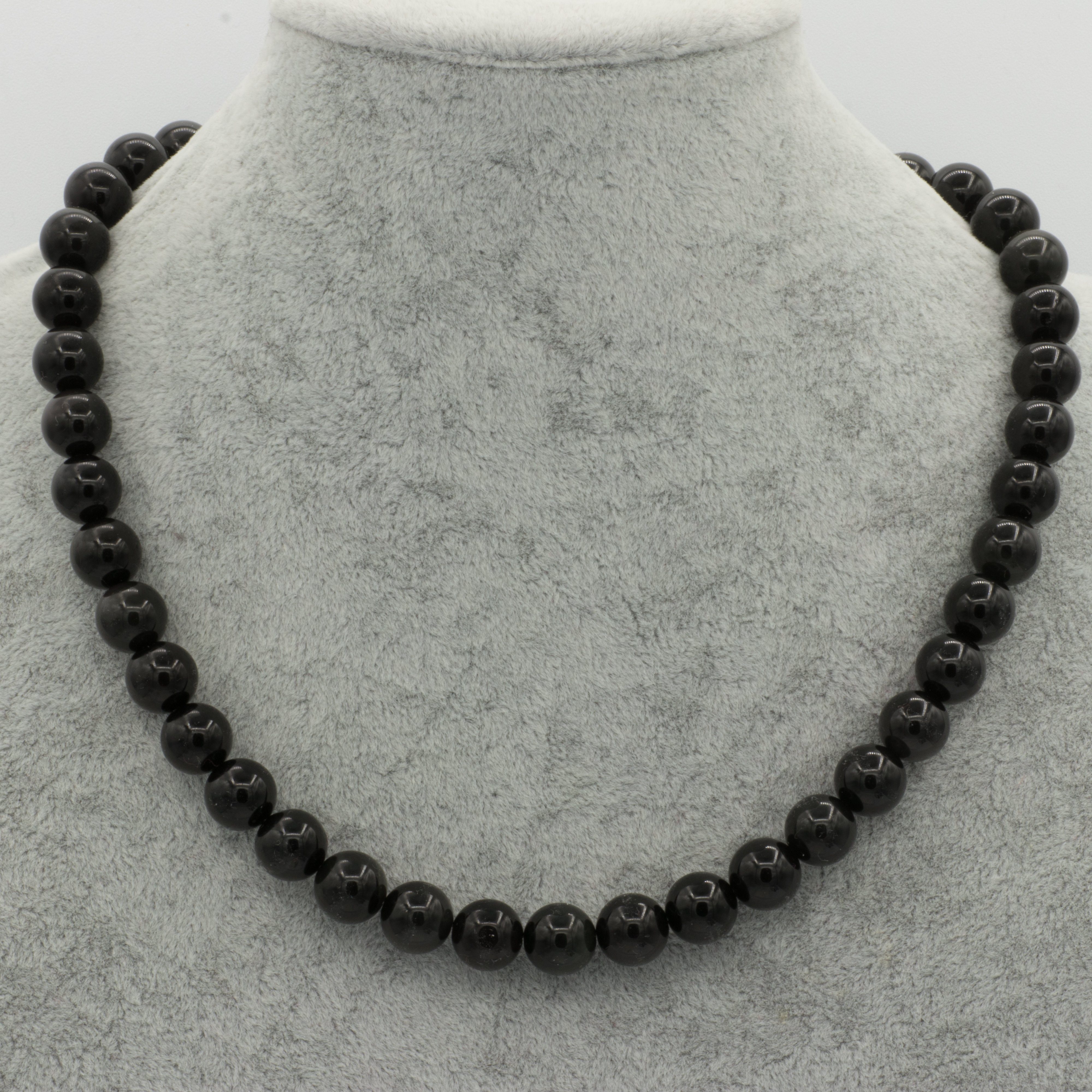 Bella Carina Perlenkette Kette mit Obsidian günstig online kaufen
