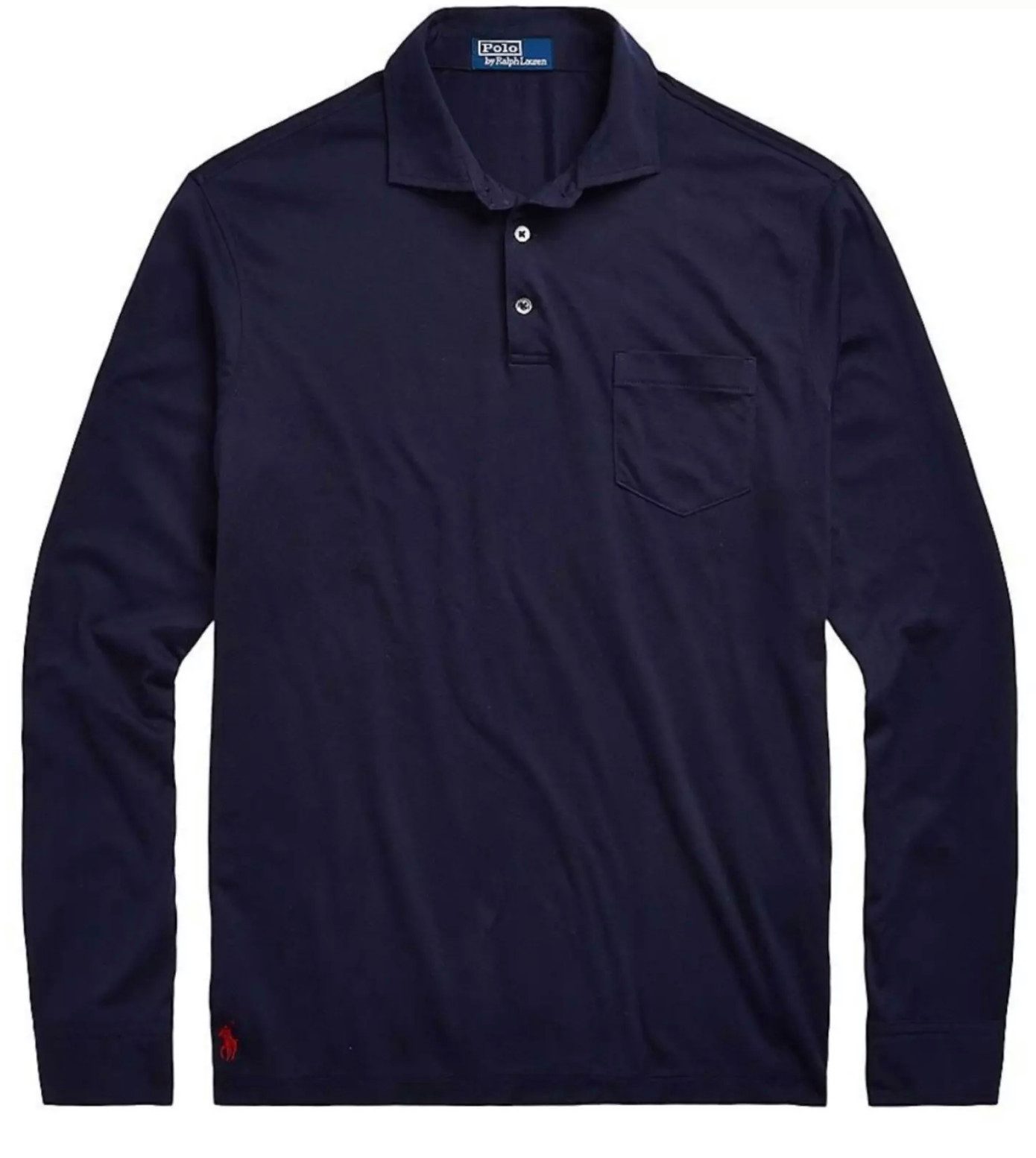 Polo Ralph Lauren Langarm-Poloshirt Herren Hemd Luxus Pima Cotton Slim Cut günstig online kaufen