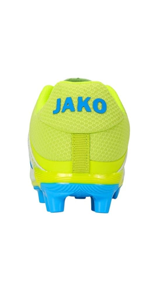 Jako J-SFG Vini (für feste Böden) lime/blue Jungen Fußballschuh