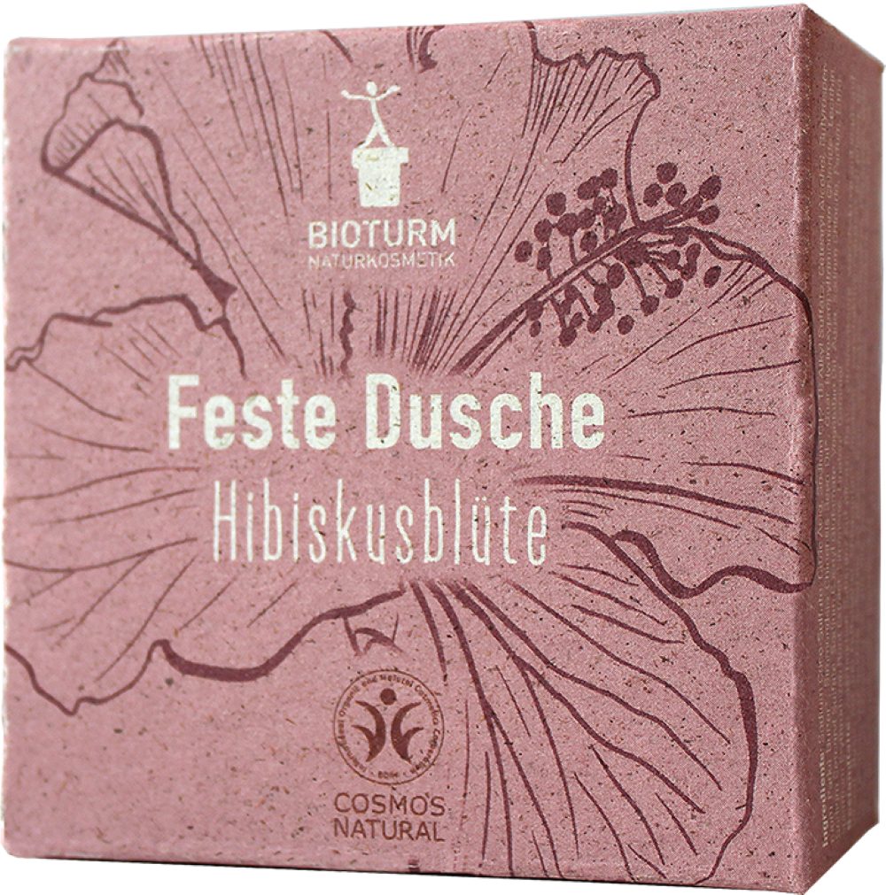 Bioturm Feste Duschseife Bioturm Naturkosmetik Feste Dusche Hibiskusblüte 100 g