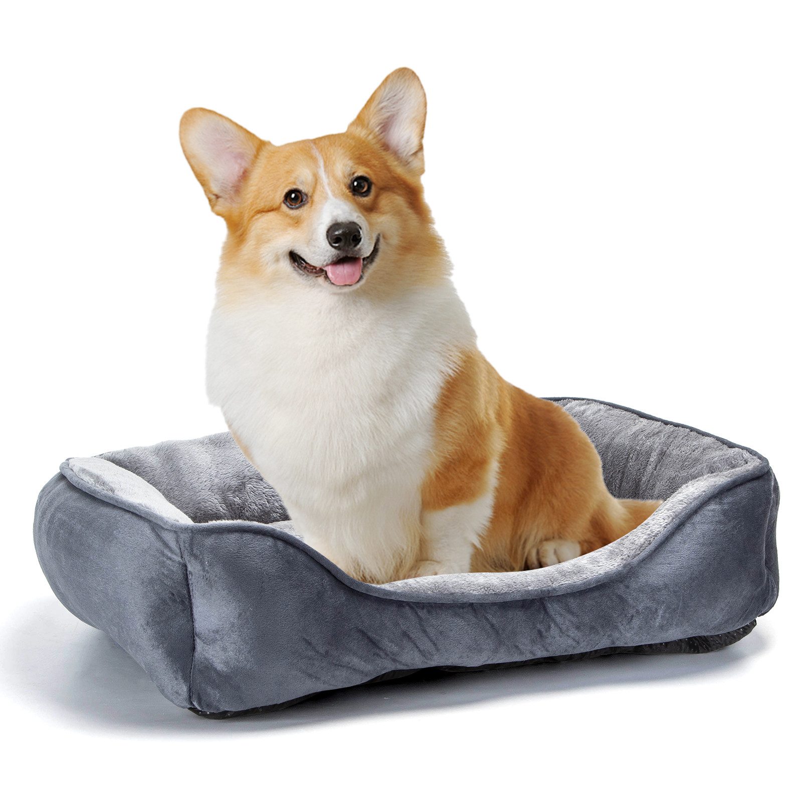 Hundematratze Hundebett für Hunde Rutschfestes Hundekorb, Superweicher Faserfüllung