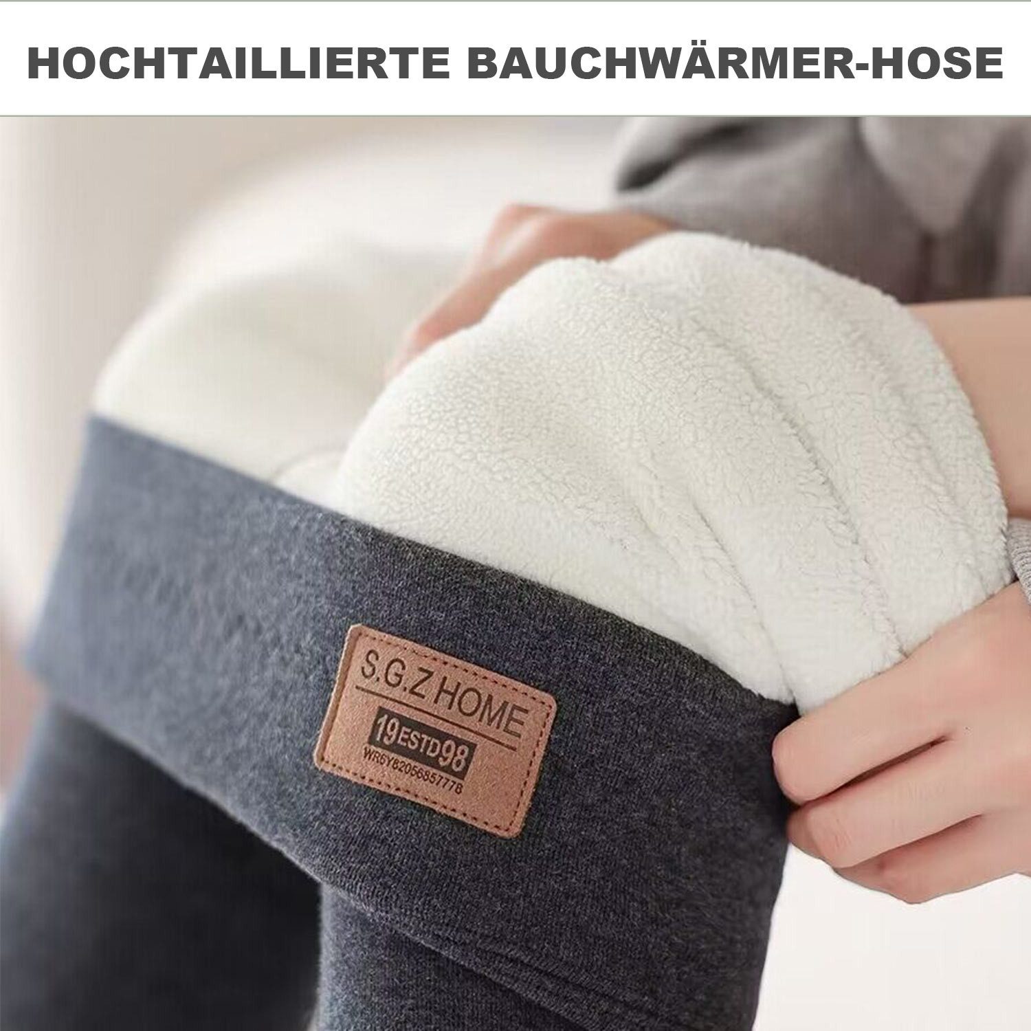 Refttenw Thermoleggings Verlängert Leggins Gefütterte Highwaist Damen Stret günstig online kaufen