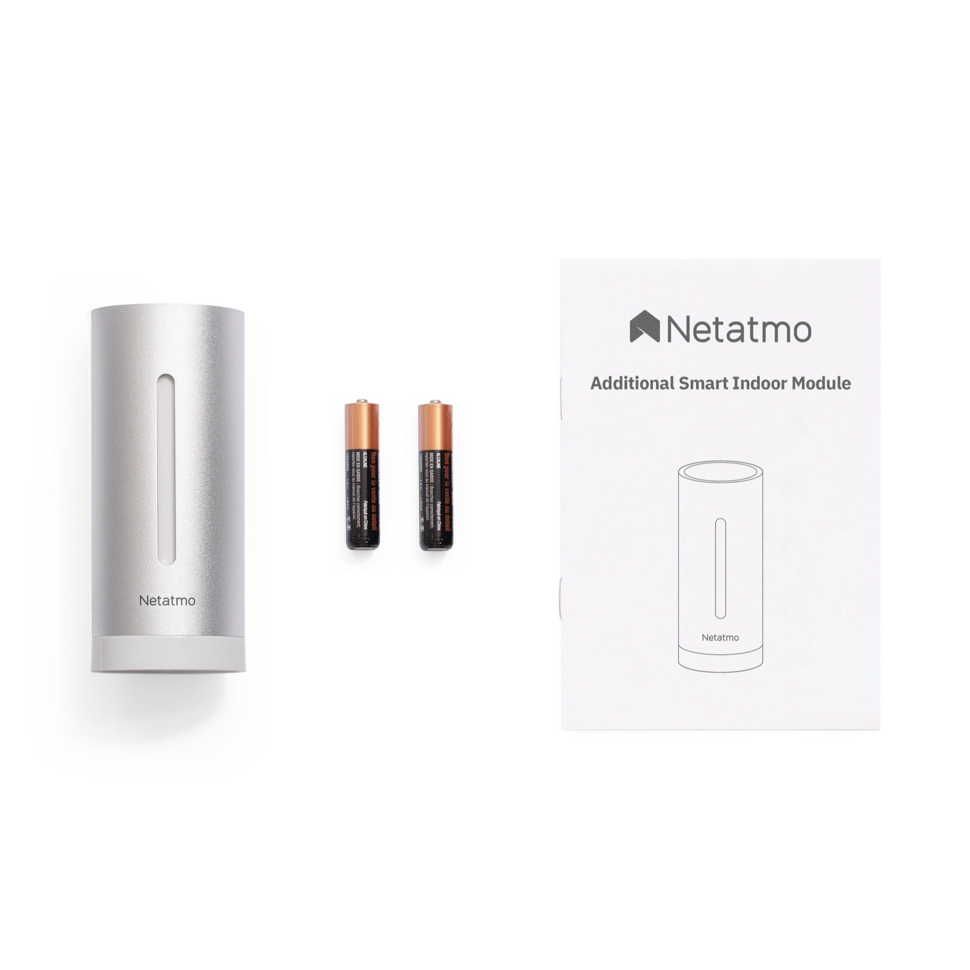 Netatmo CO2 Netatmo Smart-Home-Steuerelement Wetterstation, Innenmodul Zusatz Messgerät, für