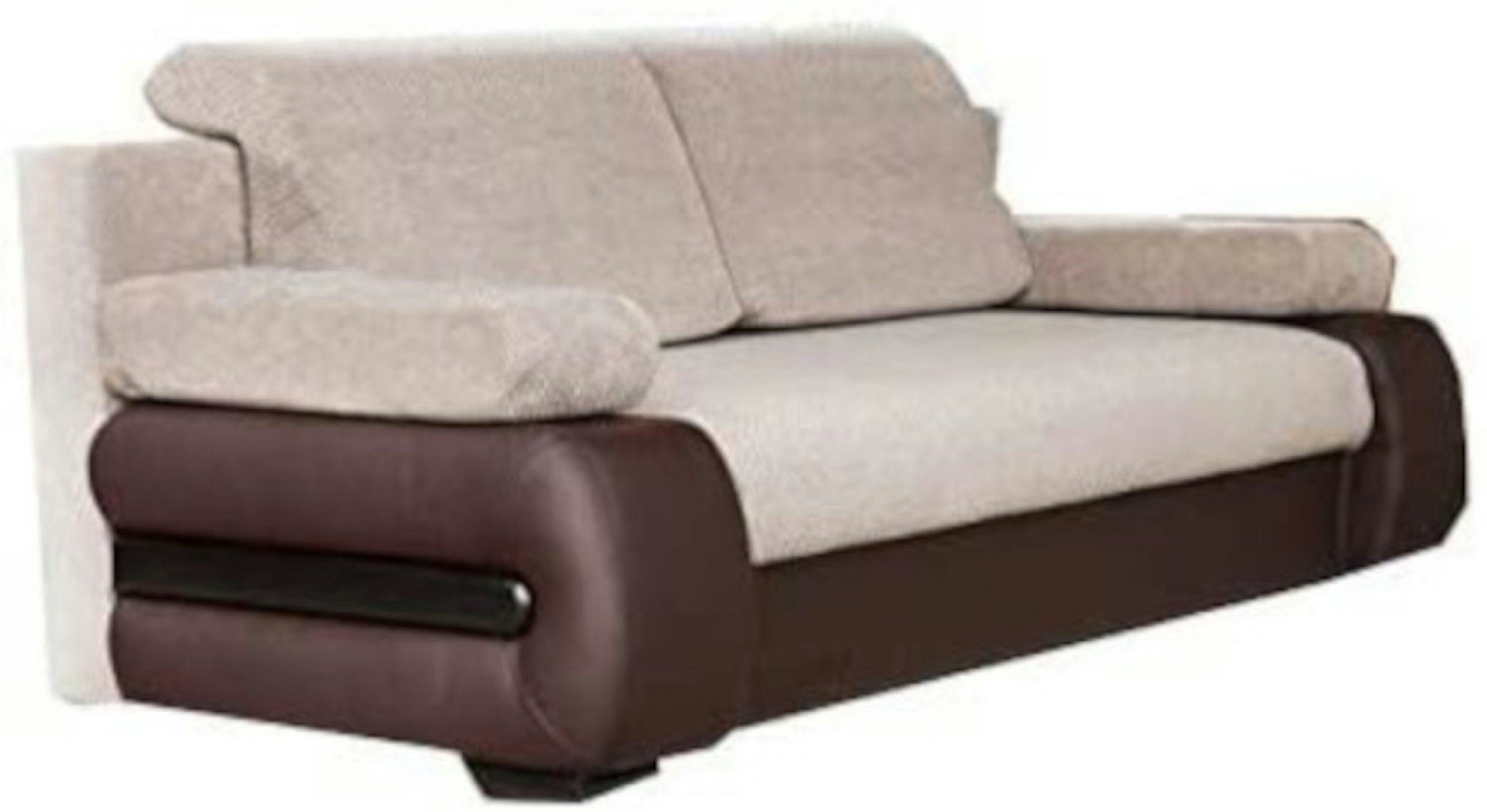 MOEBLO Schlafsofa York, Couch für Wohnzimmer, Sofagarnitur Polstersofa Wohnlandschaft, mit Schlaffunktion und Bettkasten