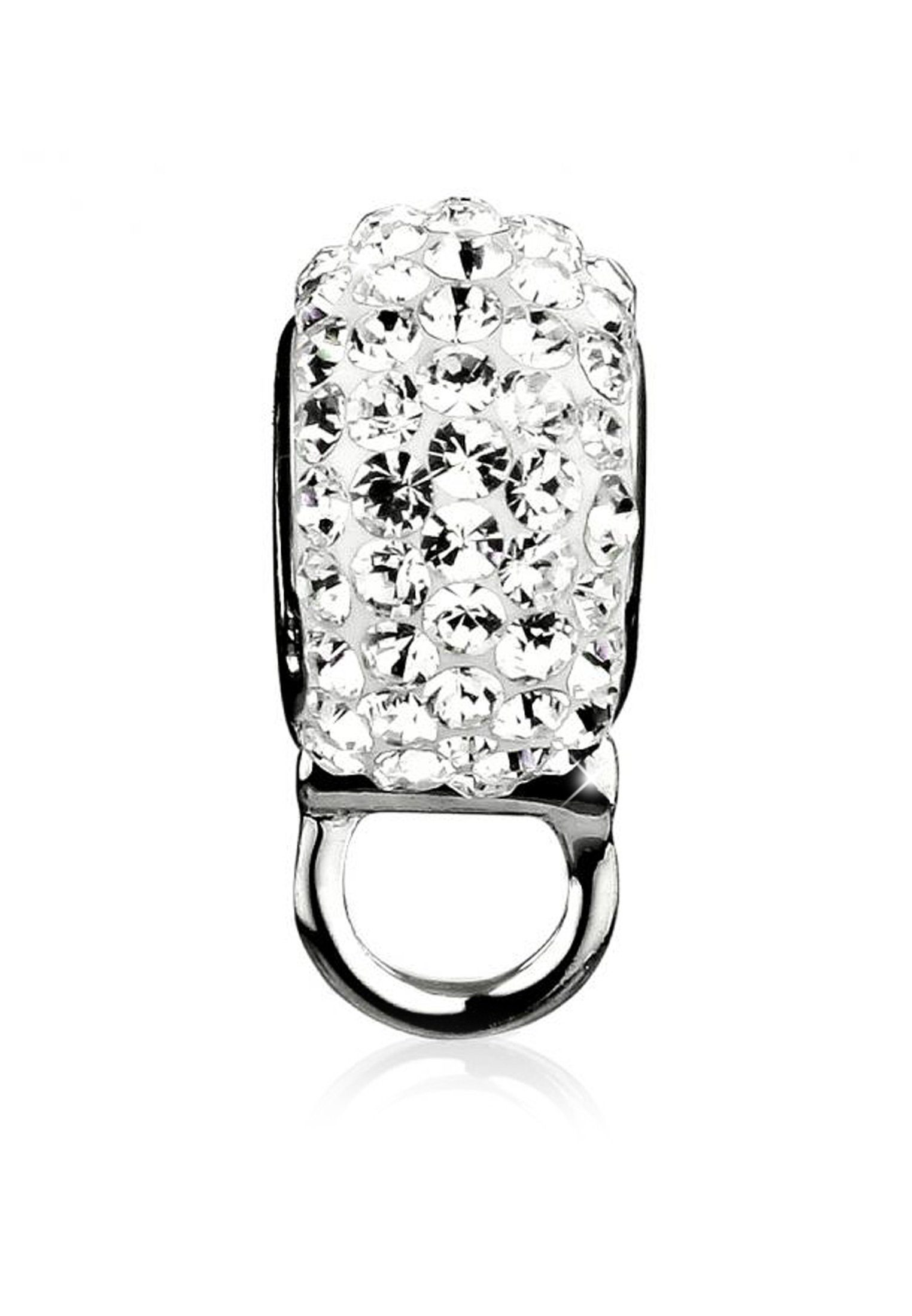 Nenalina Charm-Einhänger Charm Träger Bead Kristalle 925 Silber