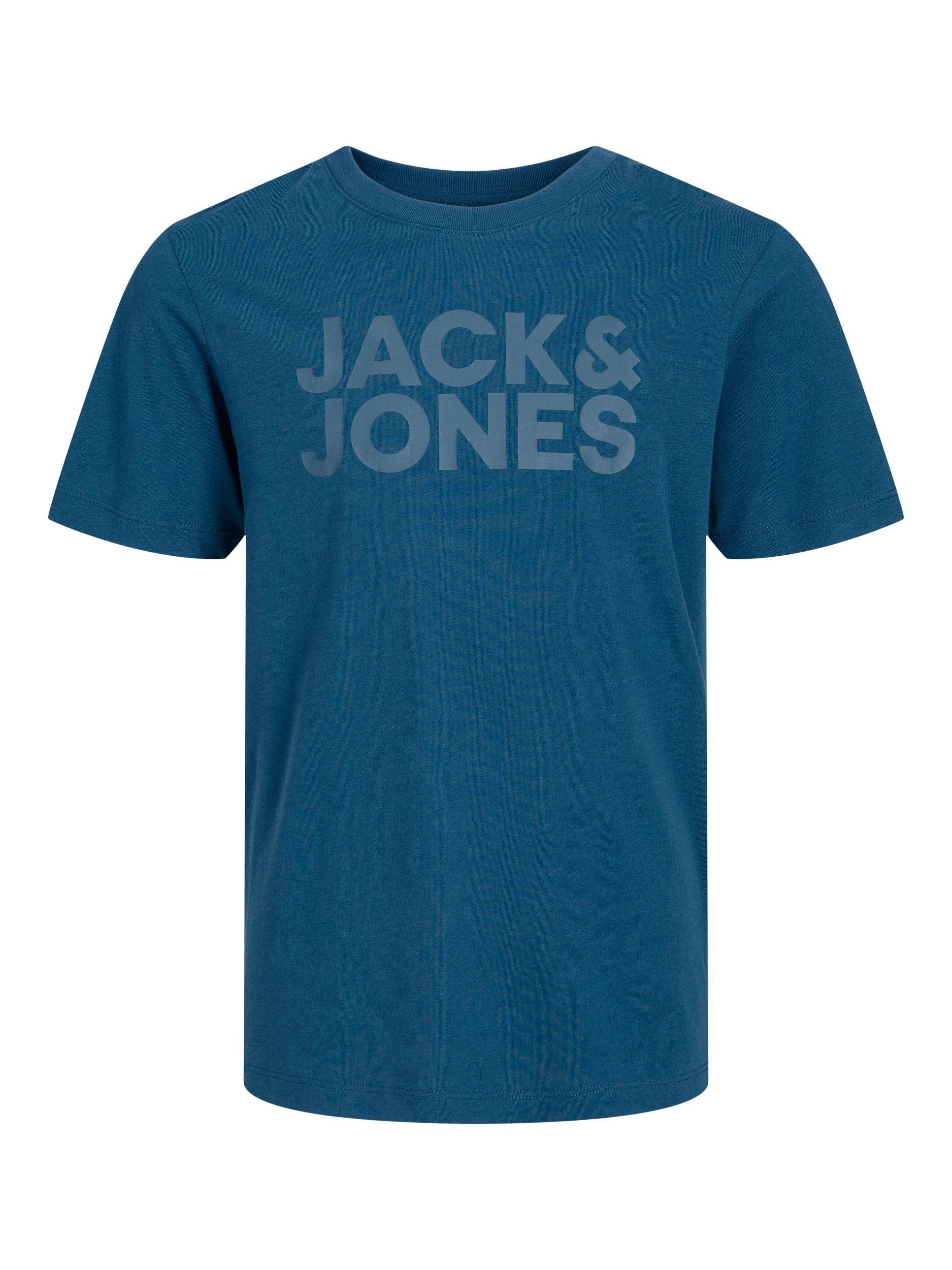 Jack & Jones Junior Kurzarmshirt LOGO blue TEE SS O-NECK NOOS JNR ensign JJECORP