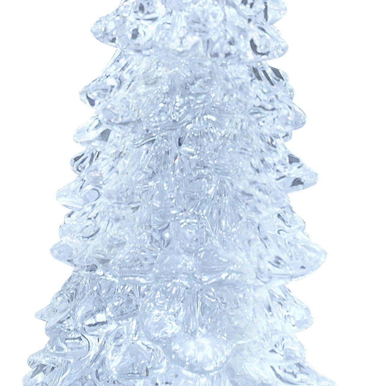 dekojohnson Dekofigur mit Acryl-Deko-Baum Licht 11x32cm + Wasser