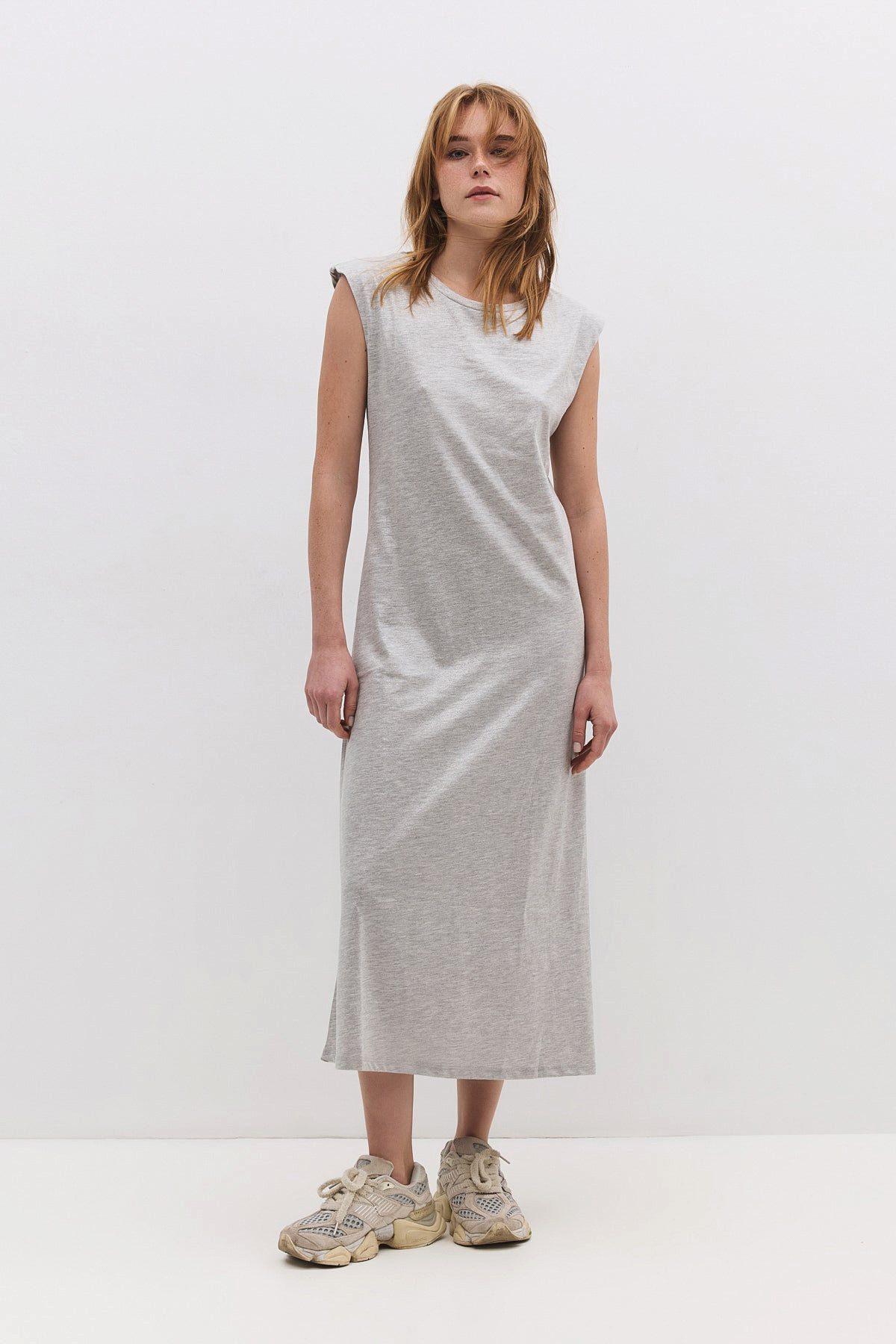 Midikleid Midikleid aus schimmerndem Stoff