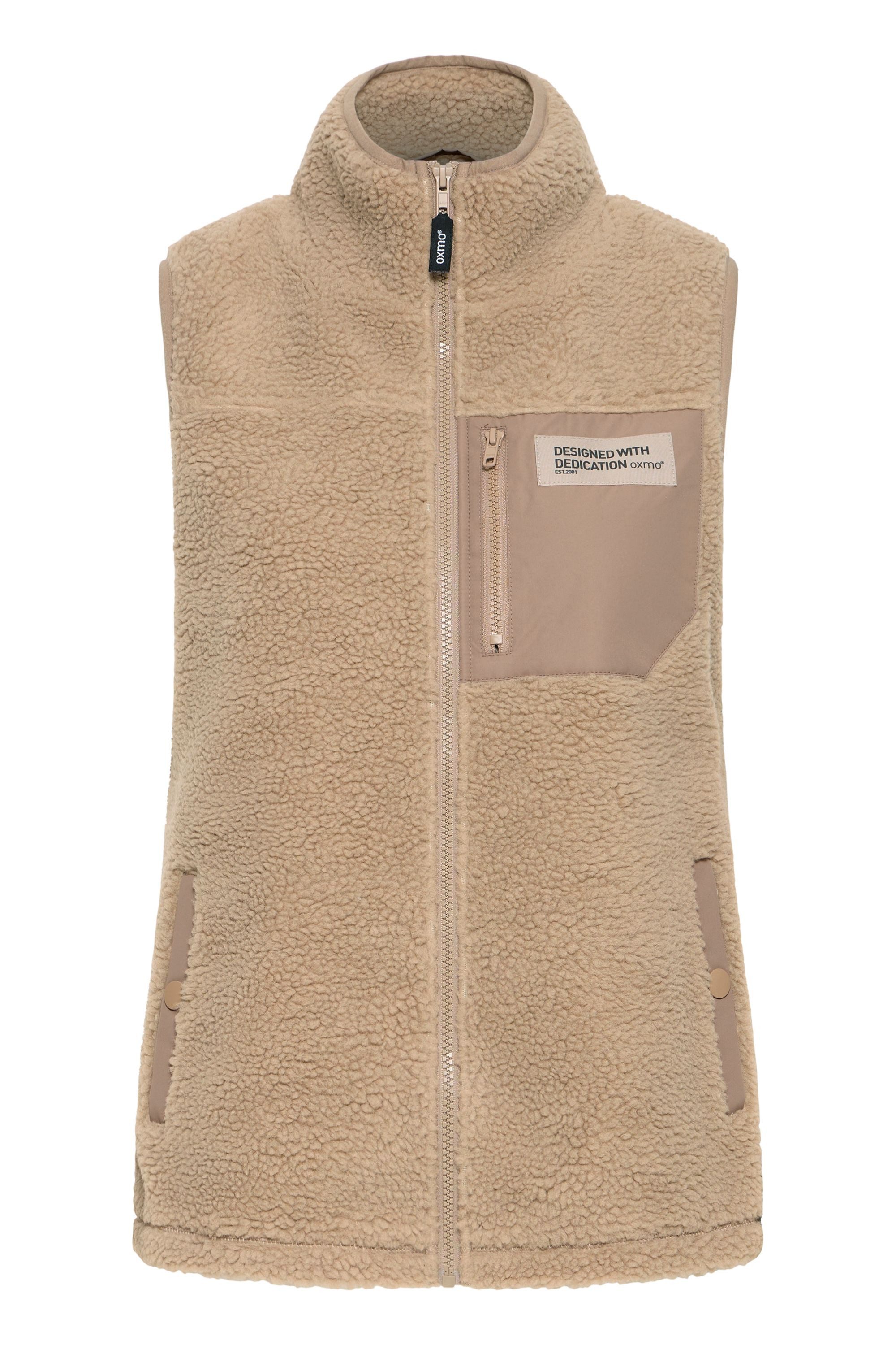 OXMO Plüschweste OXABBY Kuschelige Fleeceweste Teddy günstig online kaufen