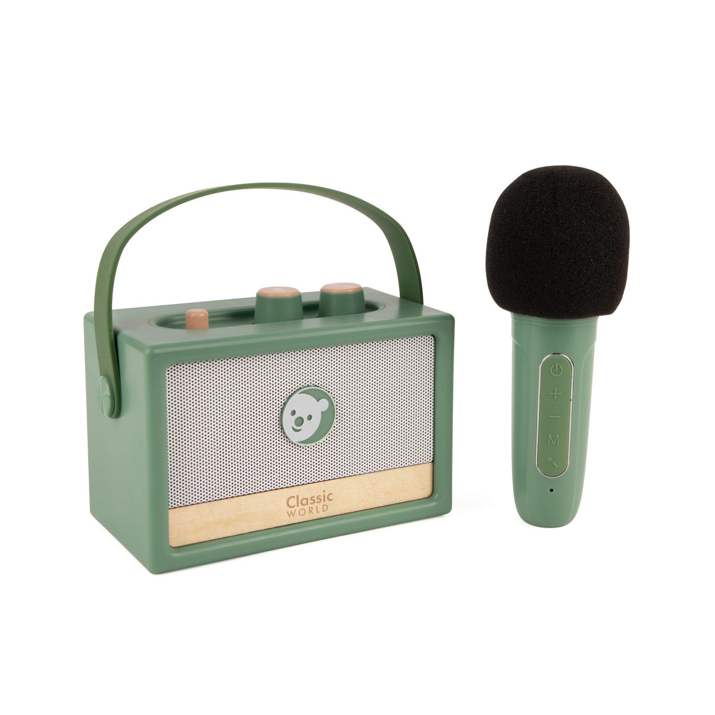 Classic World Classic World - Musik-Box - Mikrofon im Retro-Design - 3Y+ Karaoke-Maschine