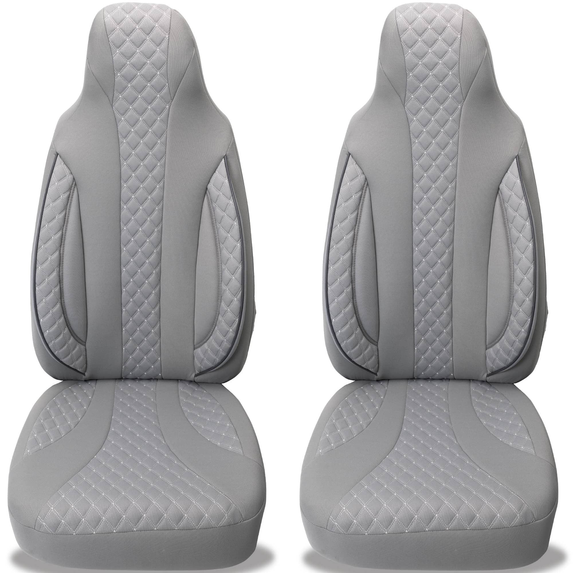 BREMER SITZBEZÜGE Autositzbezug für Fiat Tipo/Aegea Bj ab 2015 (PL409), Set, Schonbezüge Sitzbezüge Fahrer und Beifahrer, in Grau